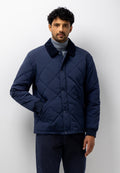 Veste matelassée à surpiqûres losanges