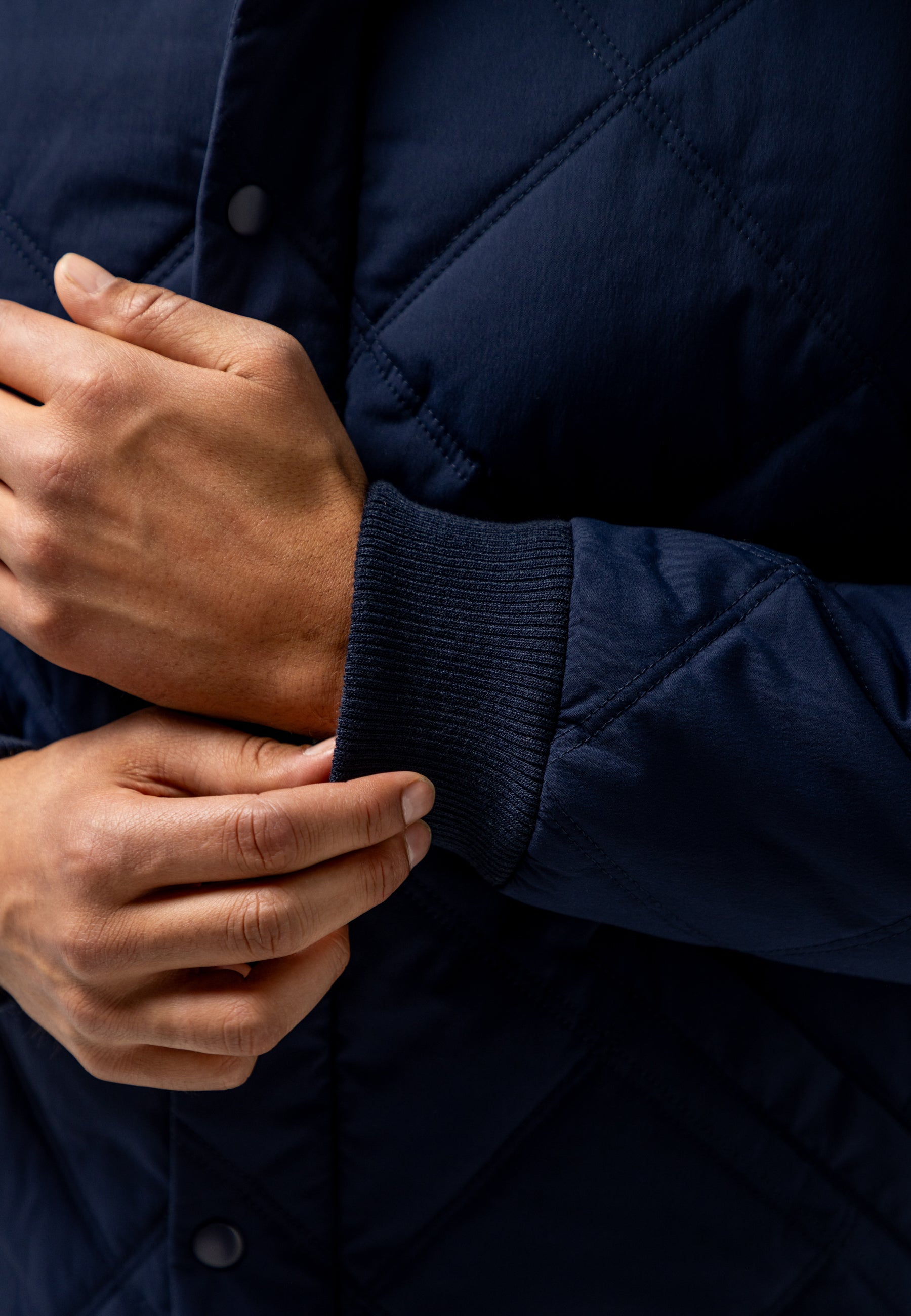 Veste matelassée à surpiqûres losanges