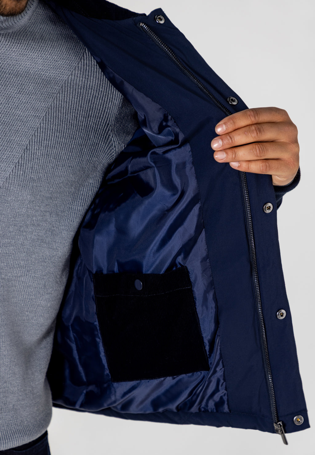 Veste matelassée à surpiqûres losanges