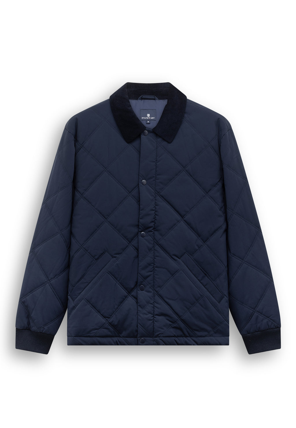 Veste matelassée à surpiqûres losanges