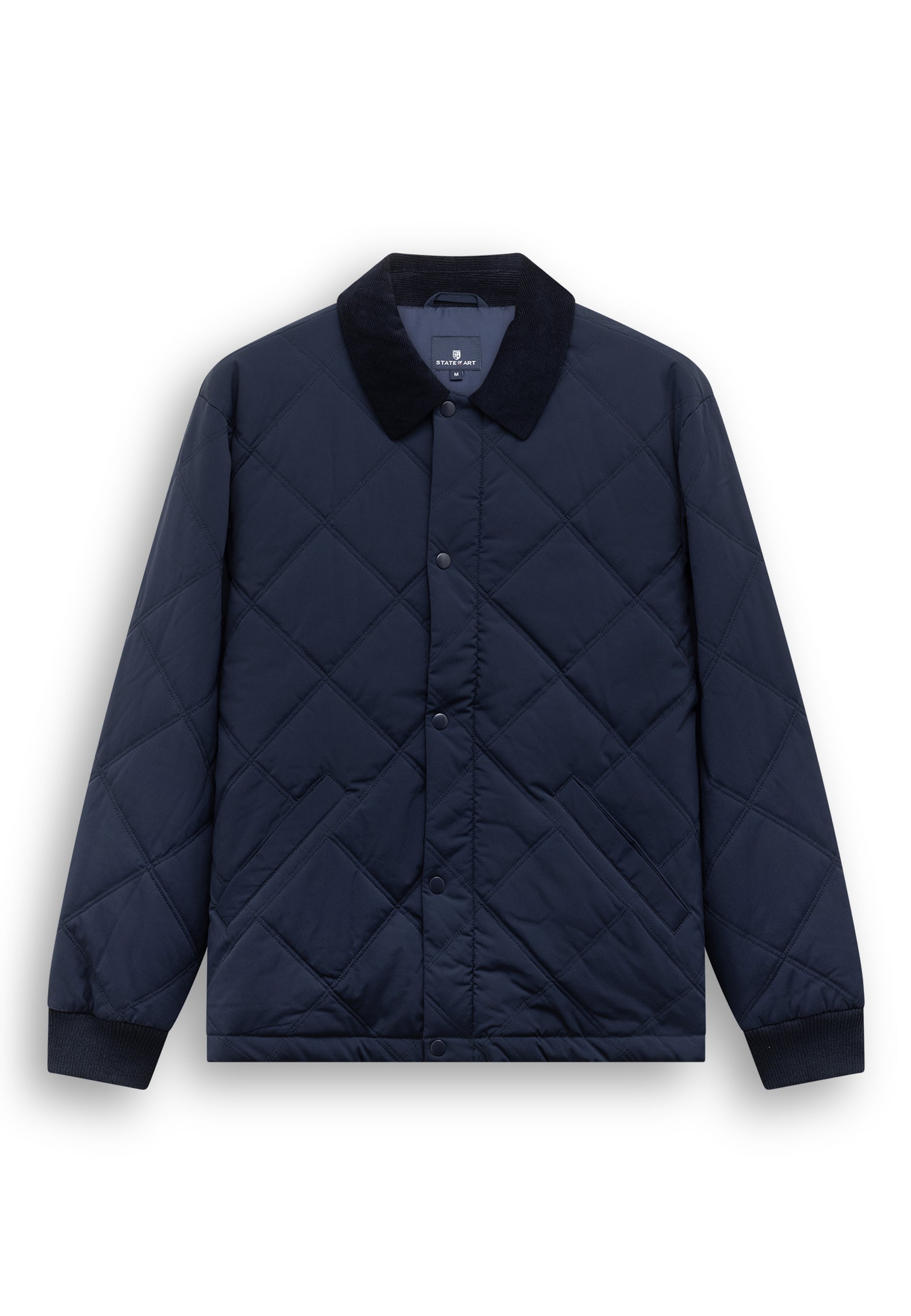 Veste matelassée à surpiqûres losanges
