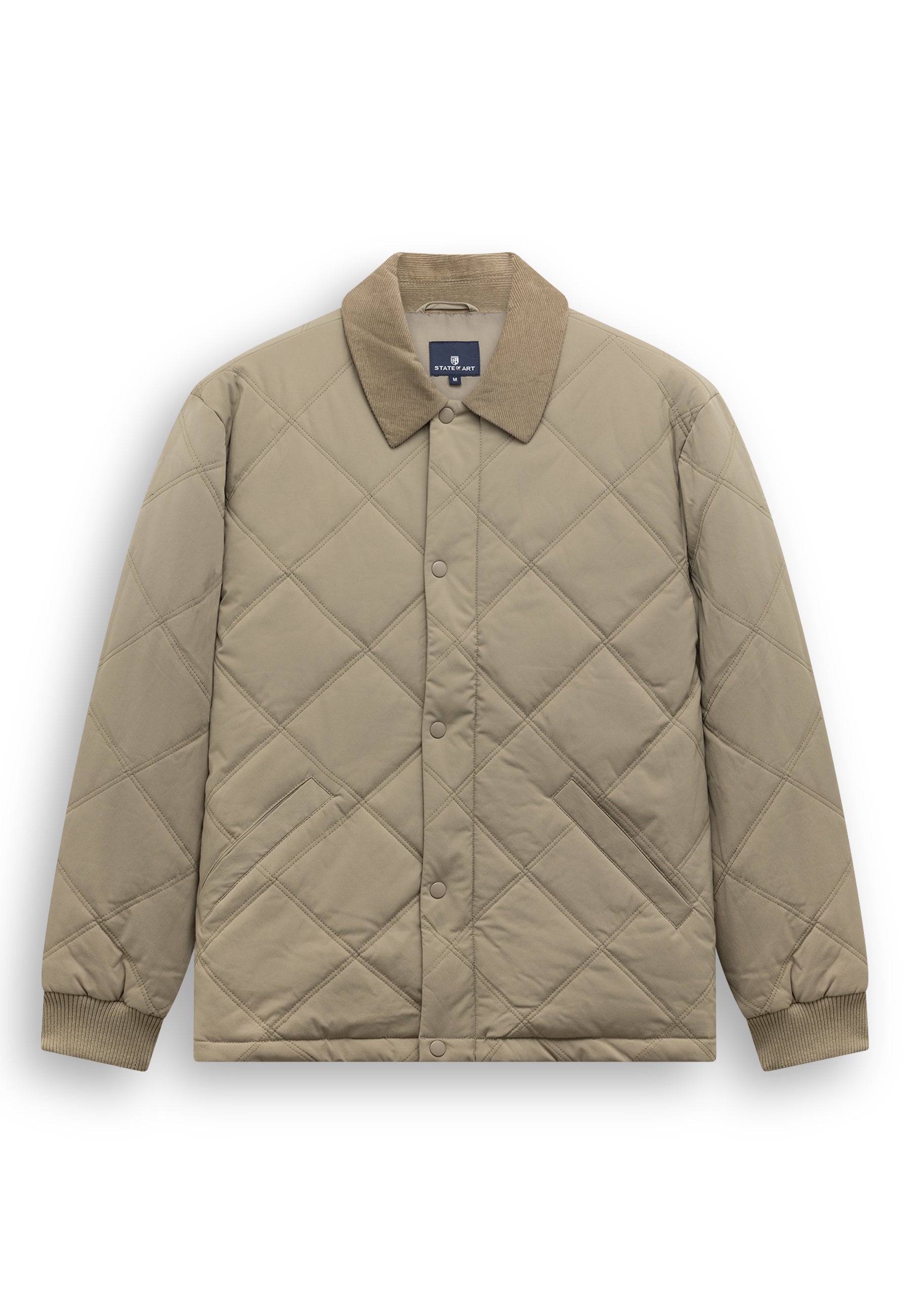 Veste matelassée à surpiqûres losanges