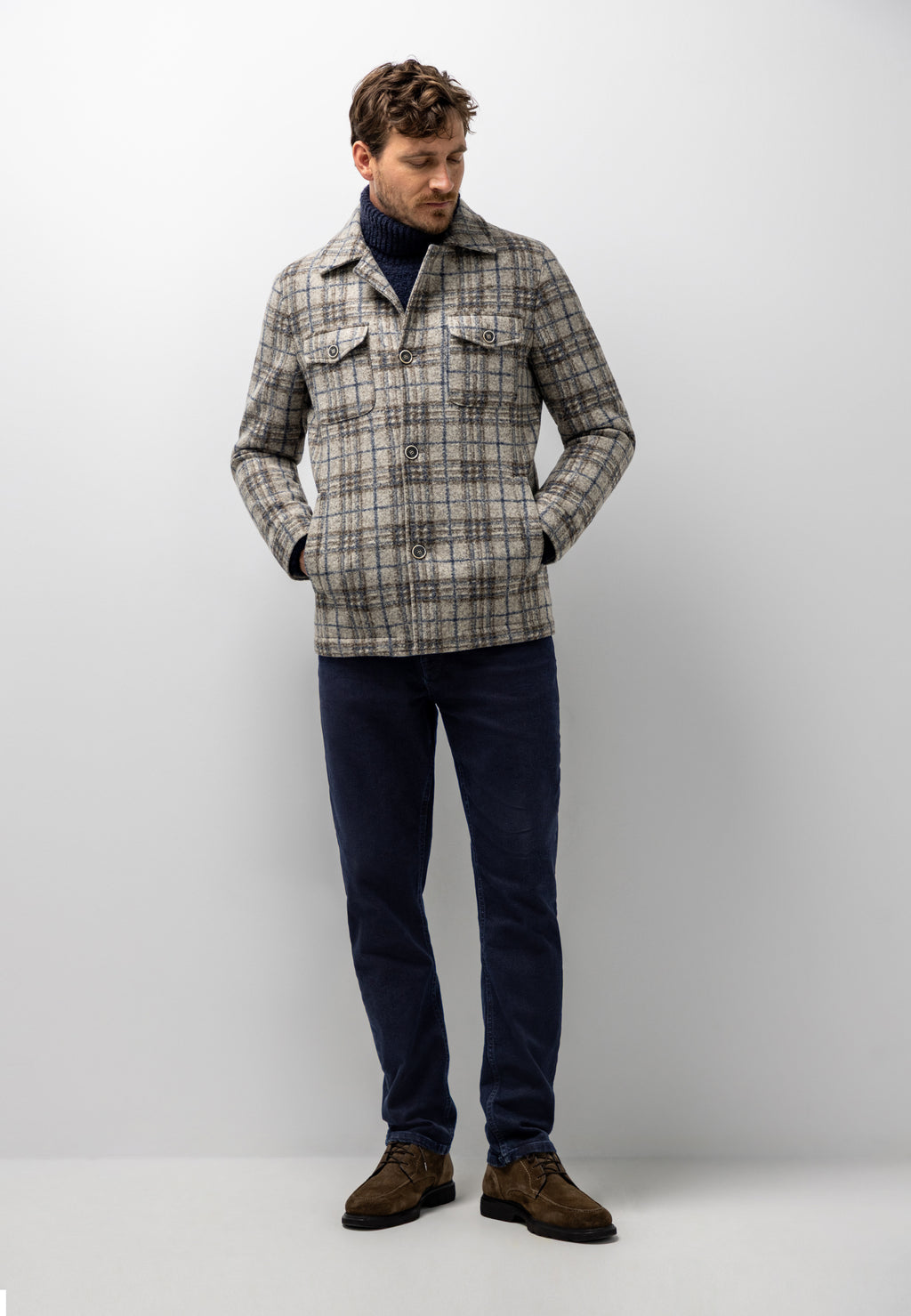 Manteau Lanificio Roma à carreaux