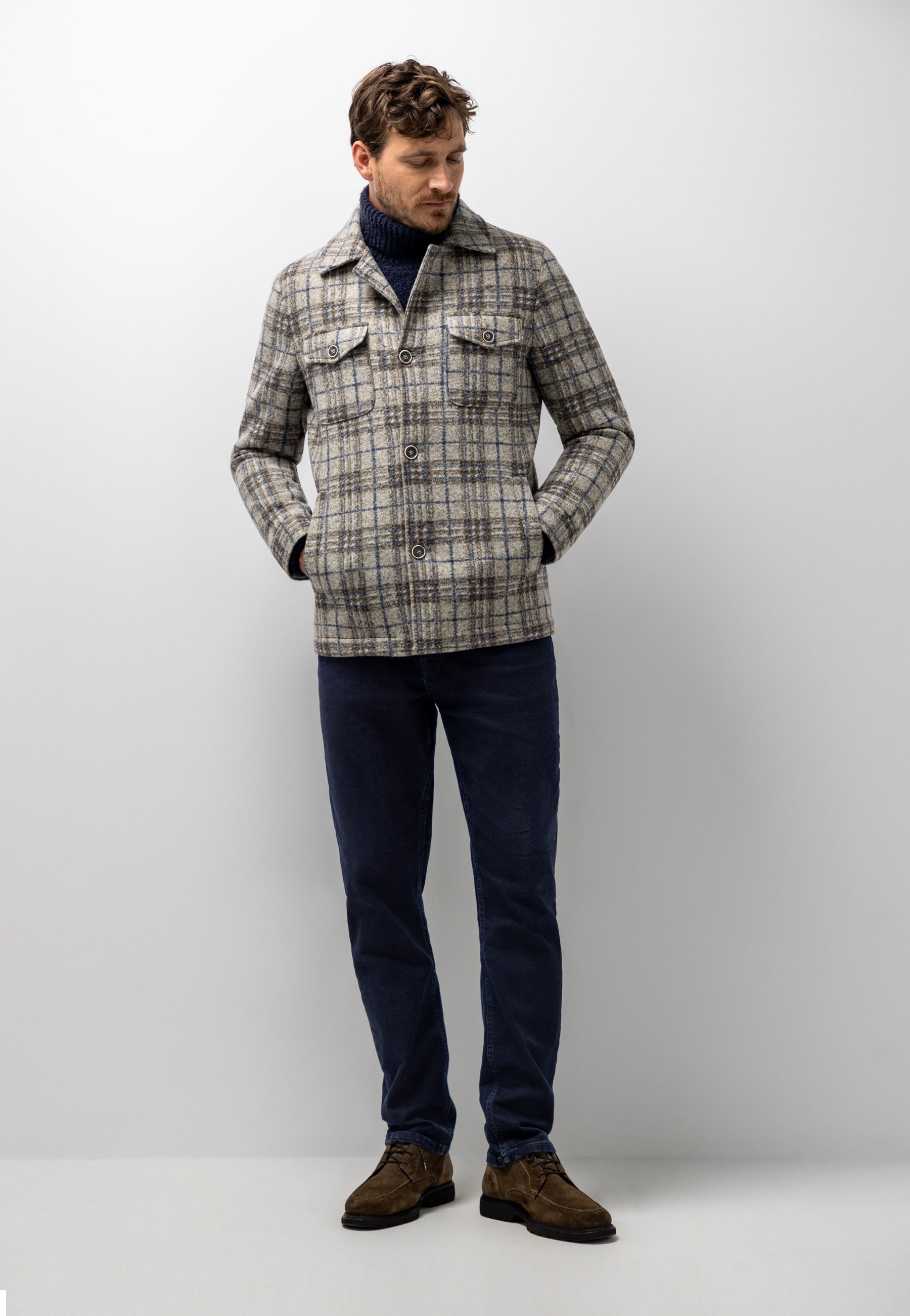 Manteau Lanificio Roma à carreaux