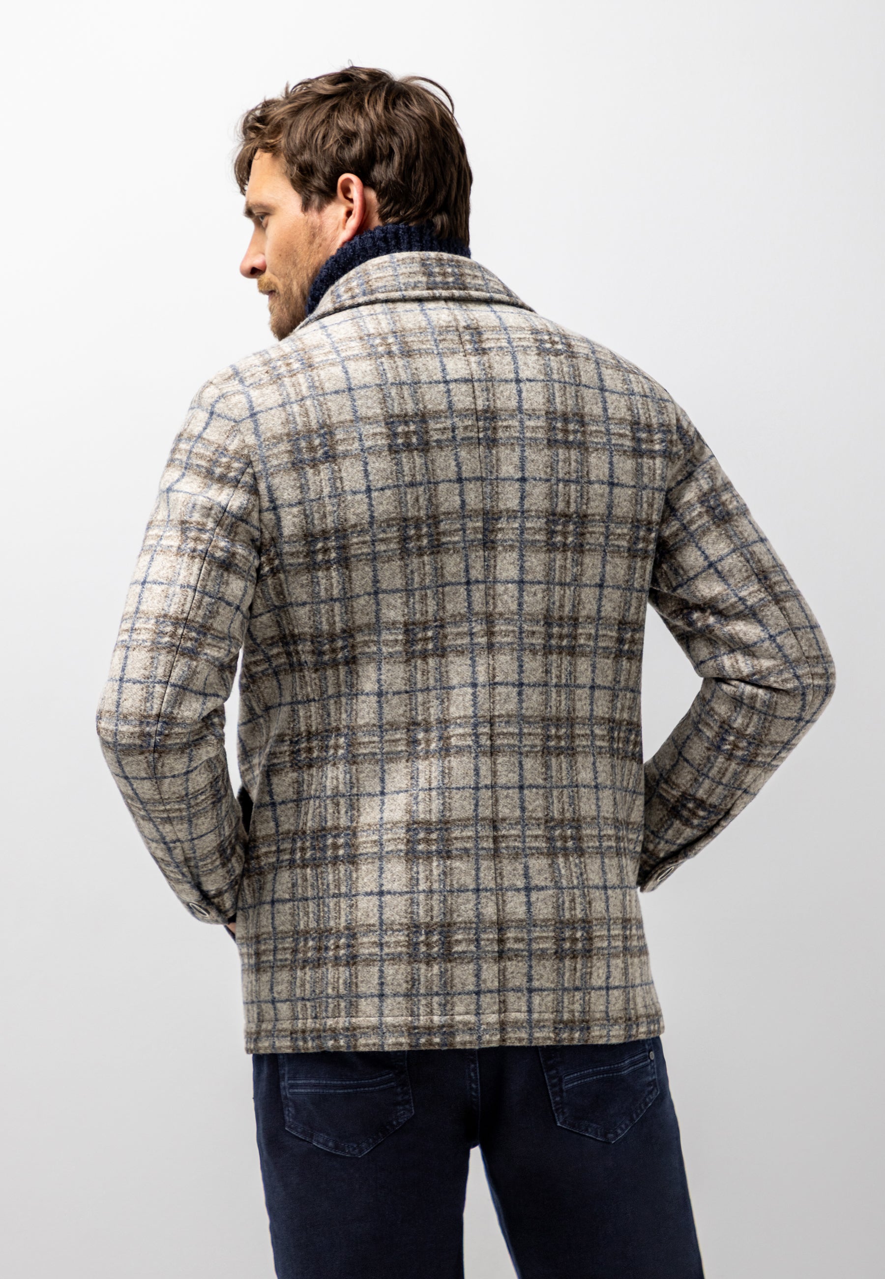 Manteau Lanificio Roma à carreaux