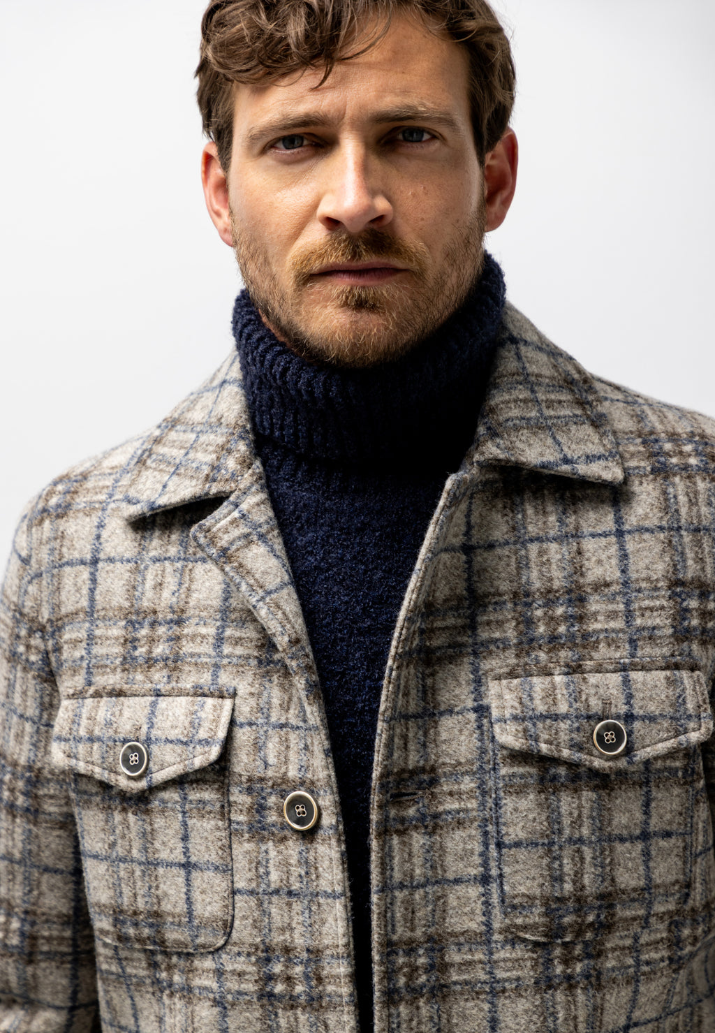 Manteau Lanificio Roma à carreaux