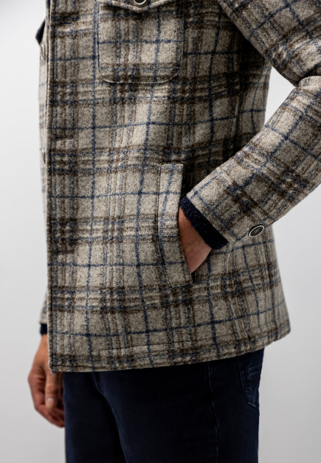 Manteau Lanificio Roma à carreaux
