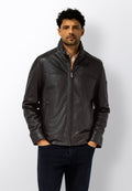 Manteau en cuir d’agneau