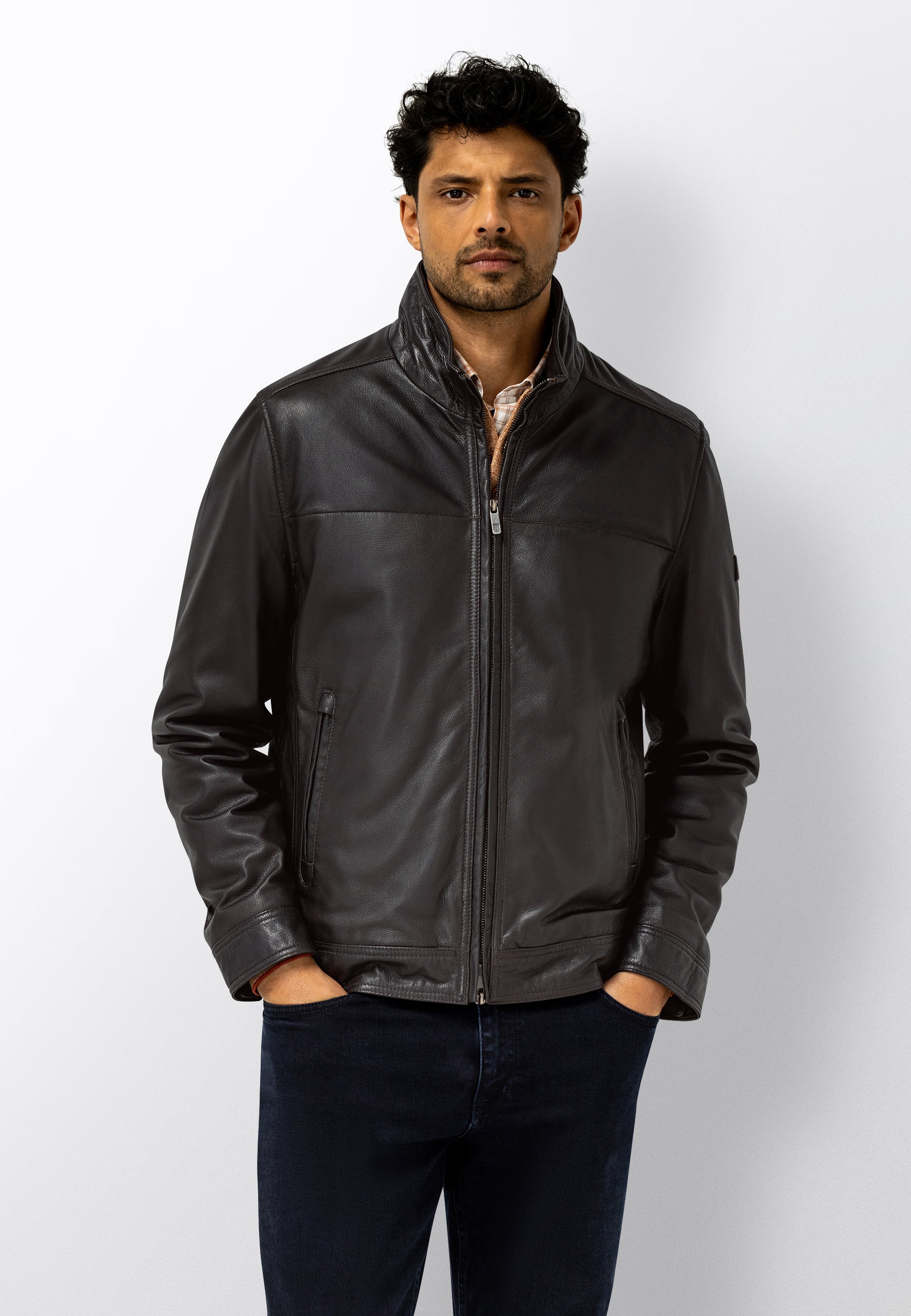 Manteau en cuir d’agneau