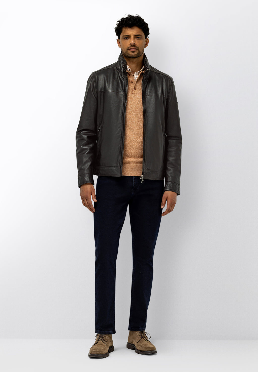Manteau en cuir d’agneau