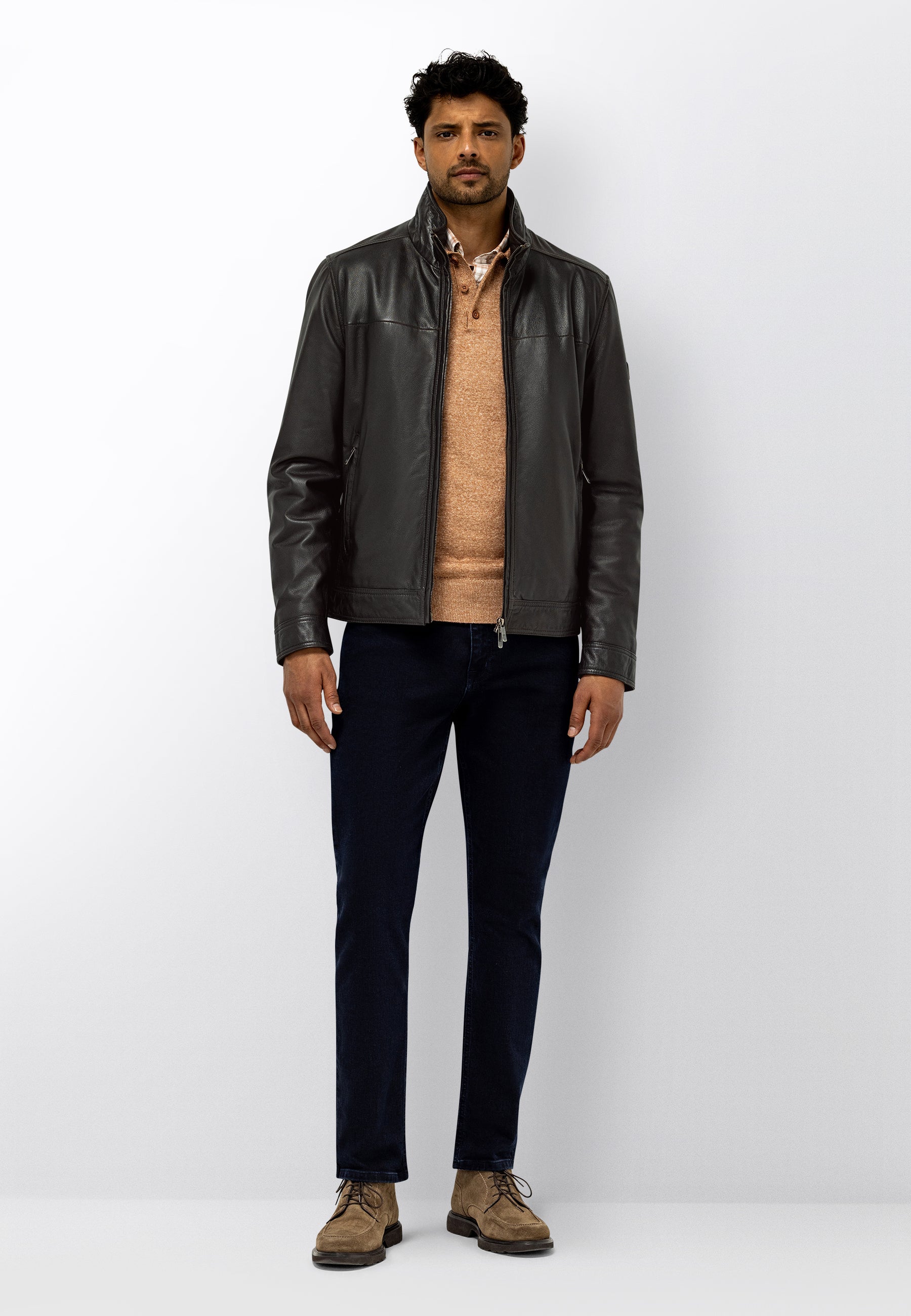 Manteau en cuir d’agneau