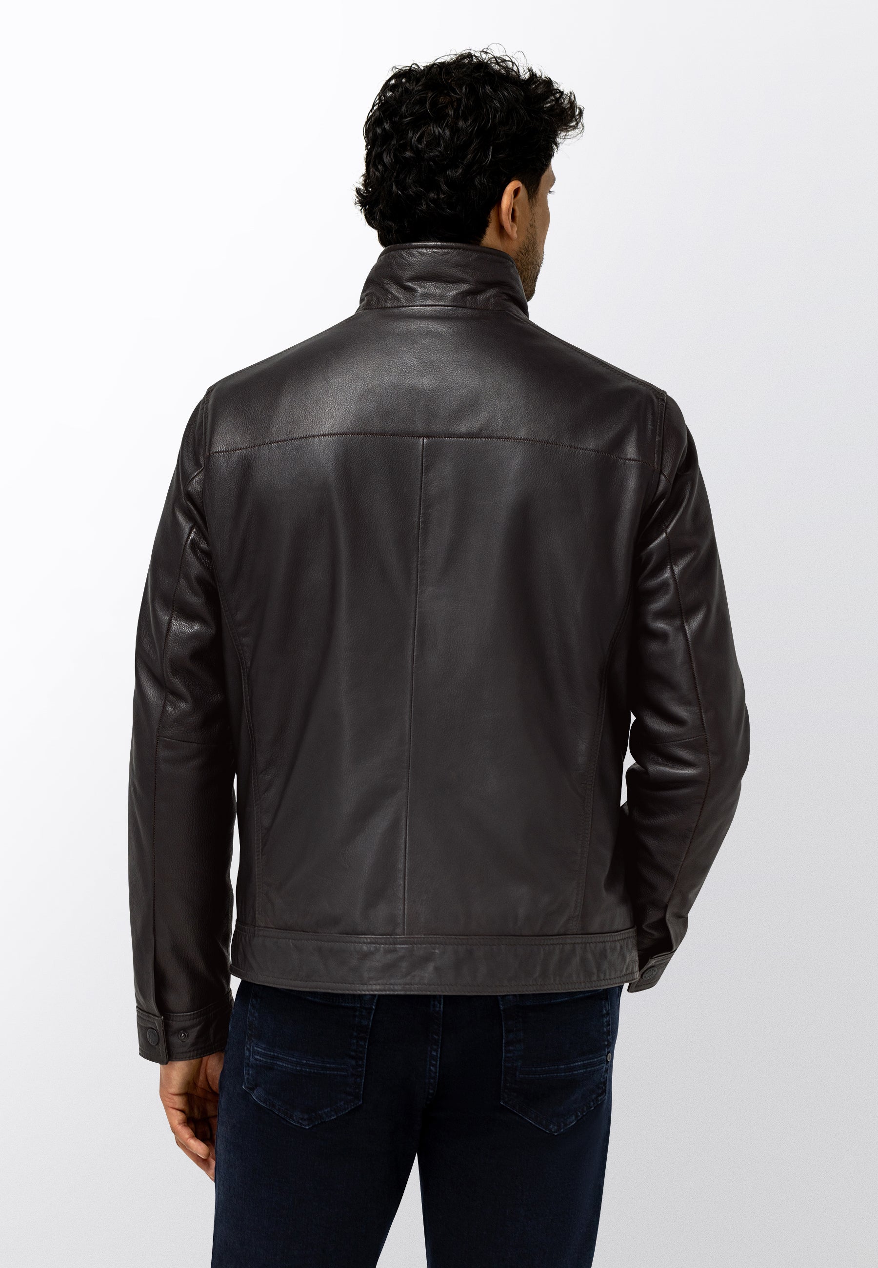 Manteau en cuir d’agneau
