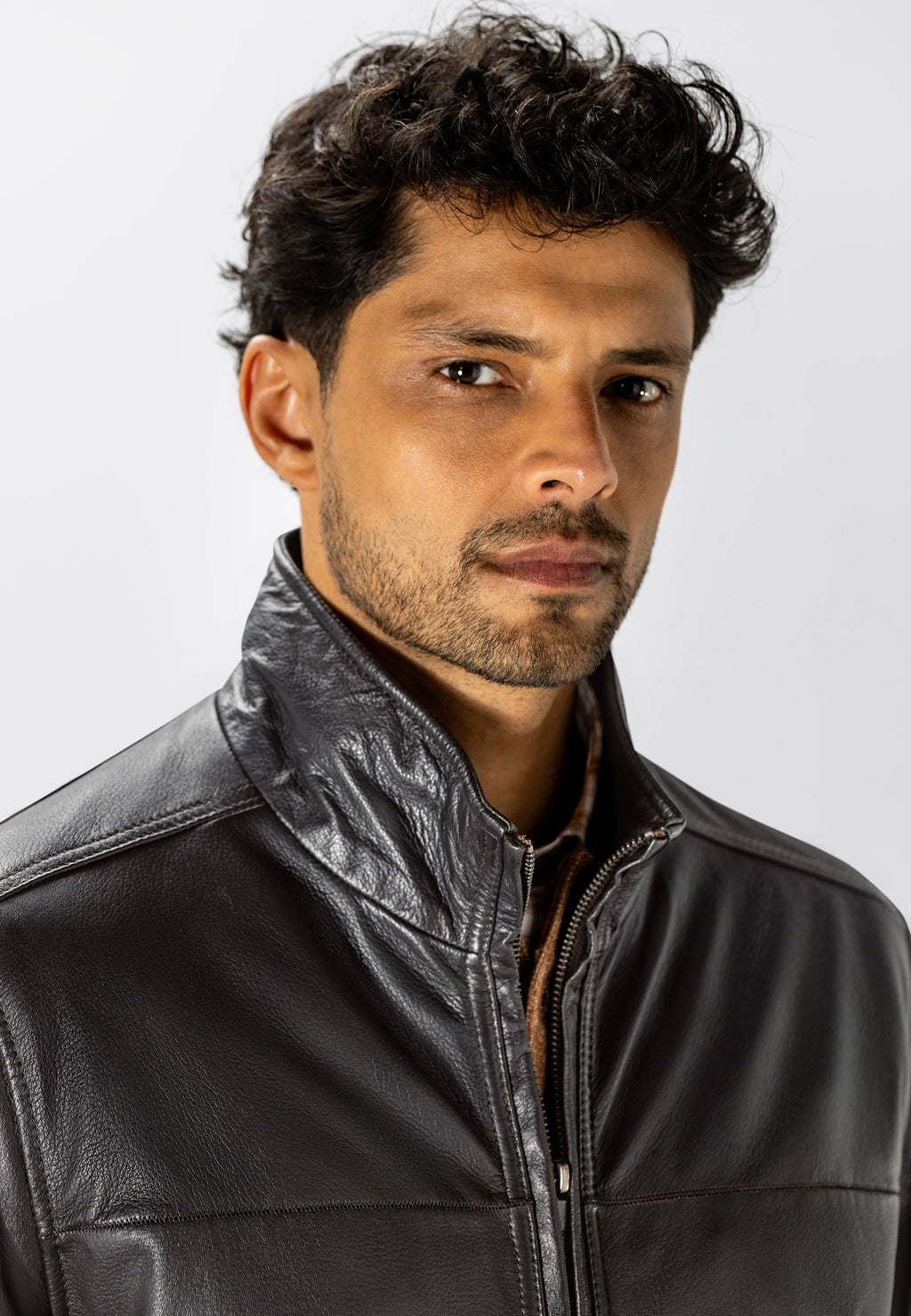 Manteau en cuir d’agneau