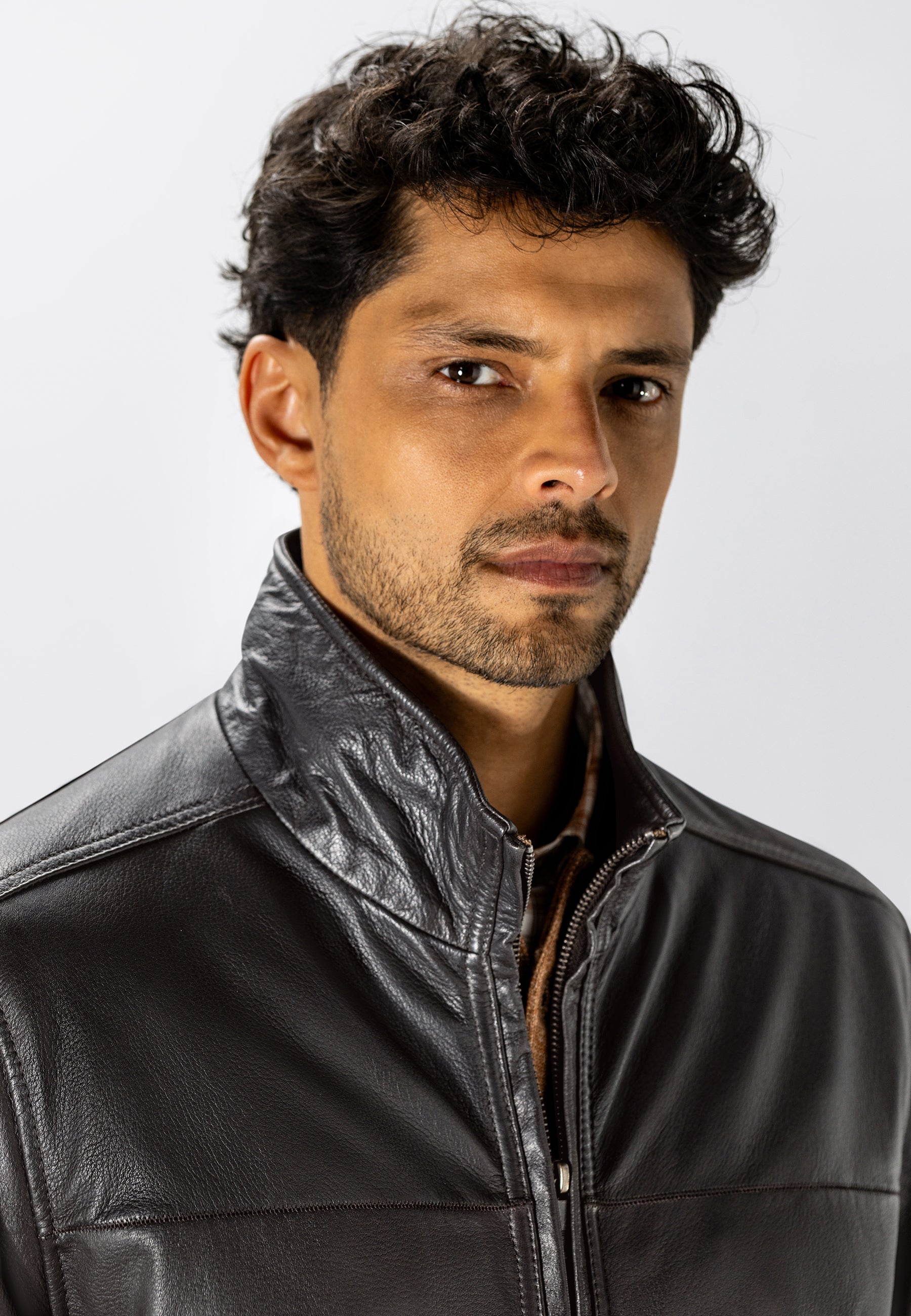 Manteau en cuir d’agneau
