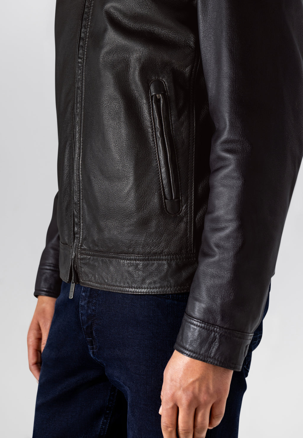 Manteau en cuir d’agneau