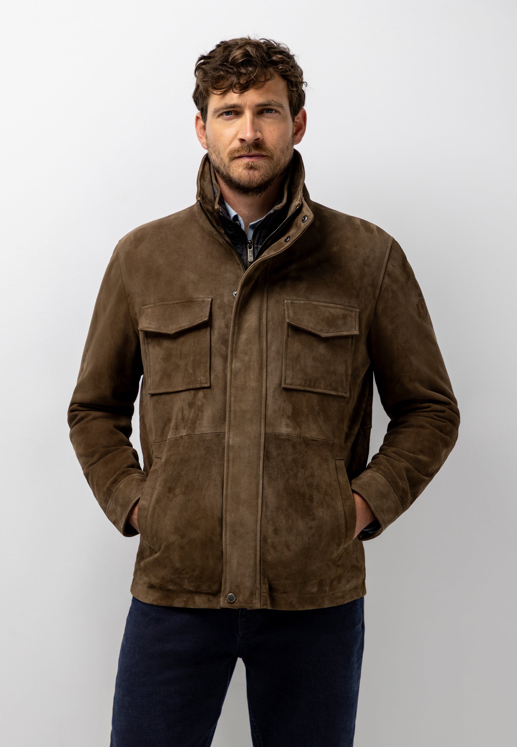 Manteau en cuir de chèvre