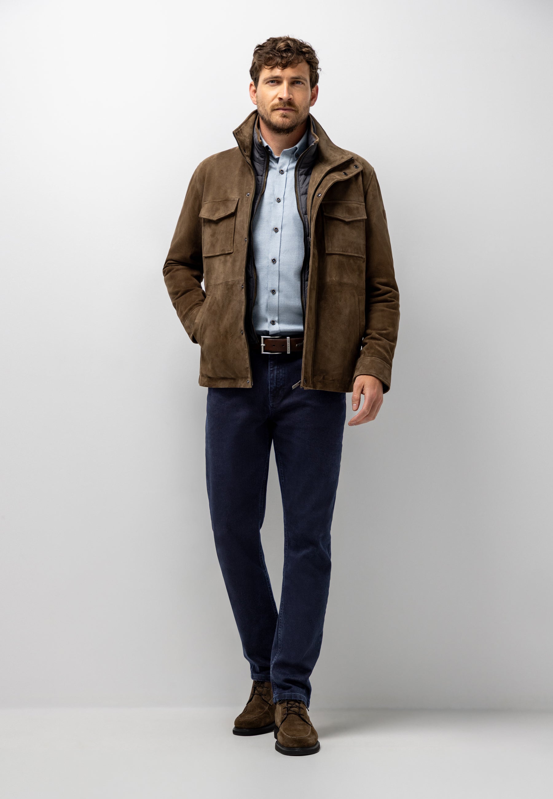 Manteau en cuir de chèvre