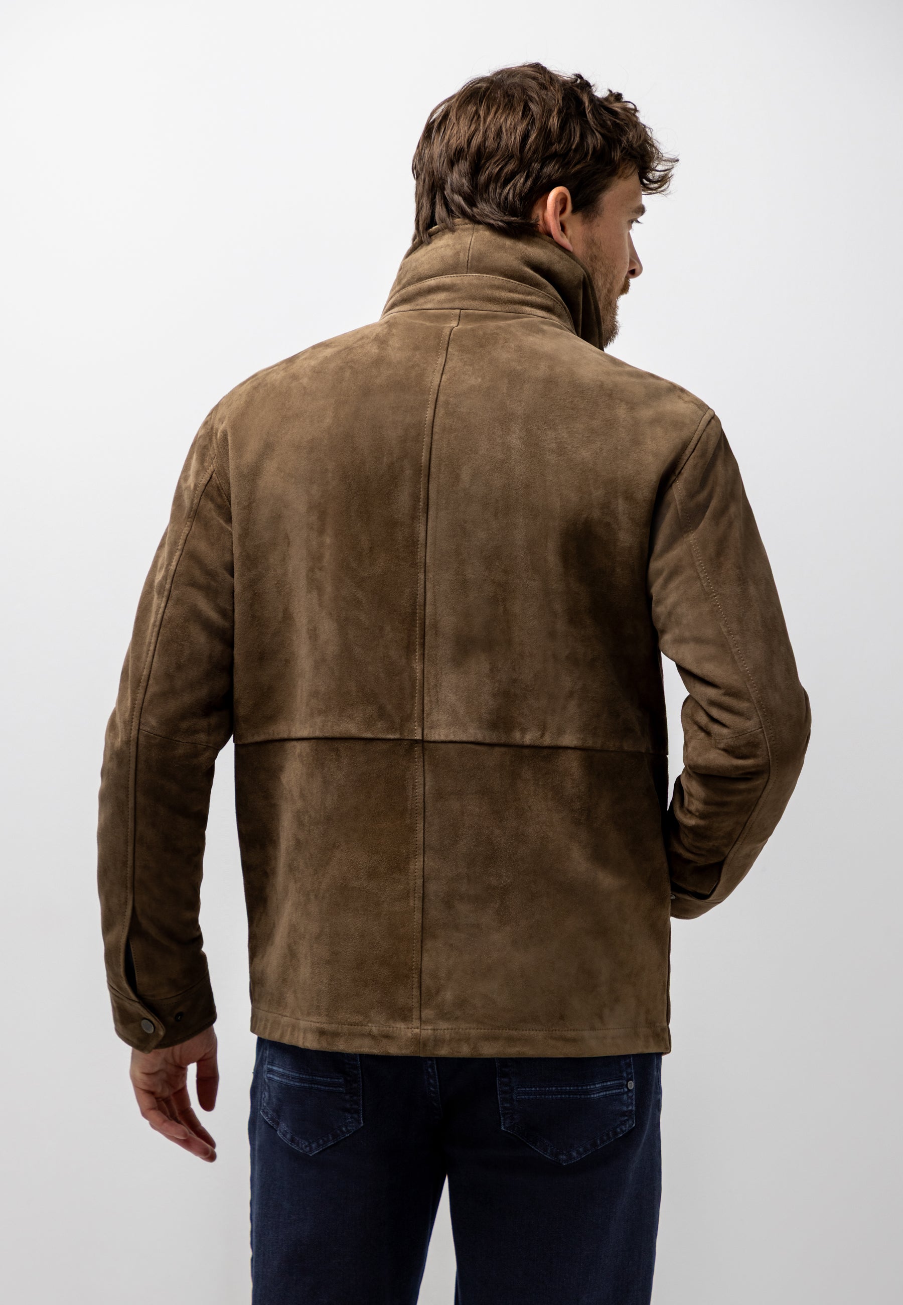 Manteau en cuir de chèvre