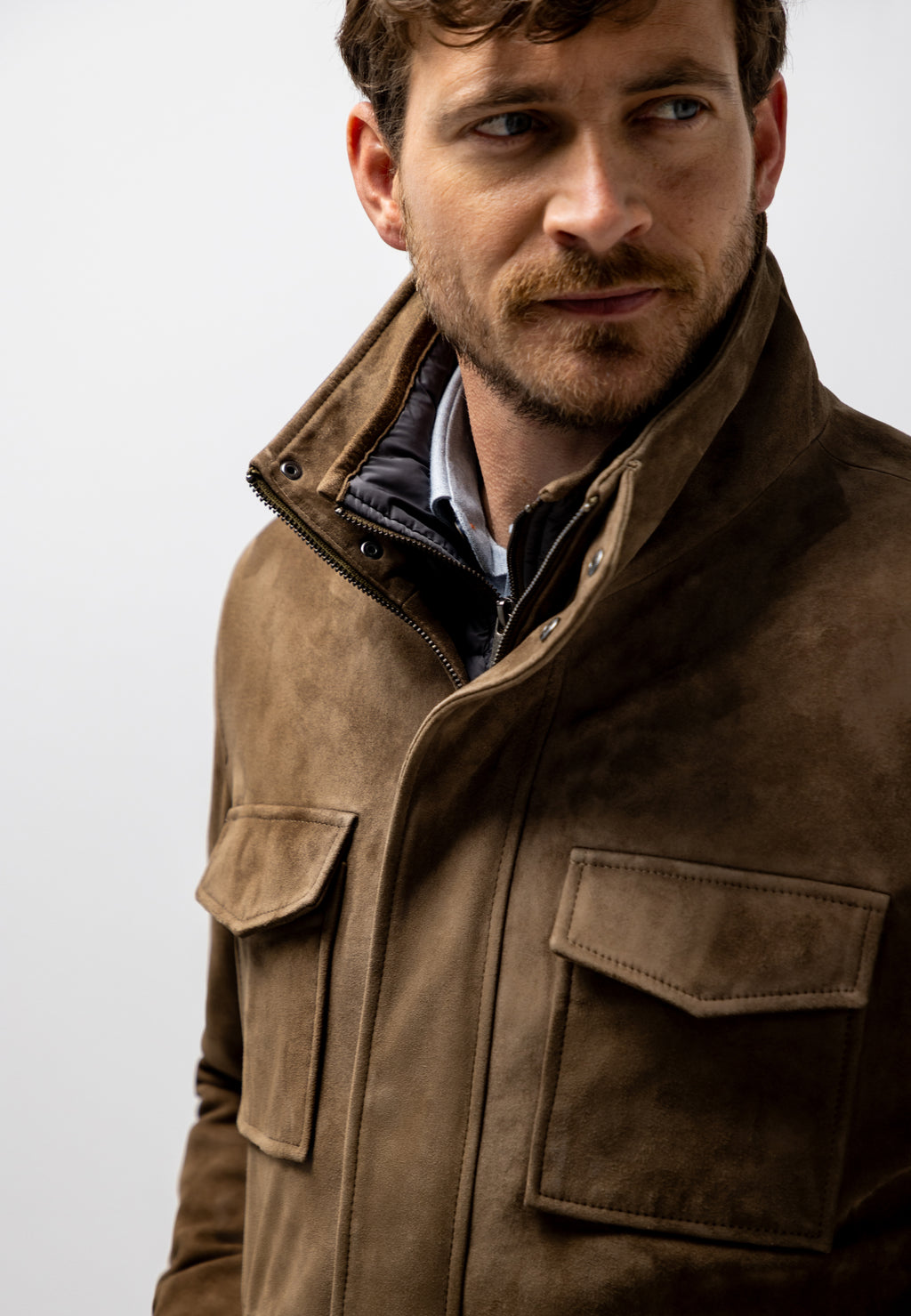 Manteau en cuir de chèvre