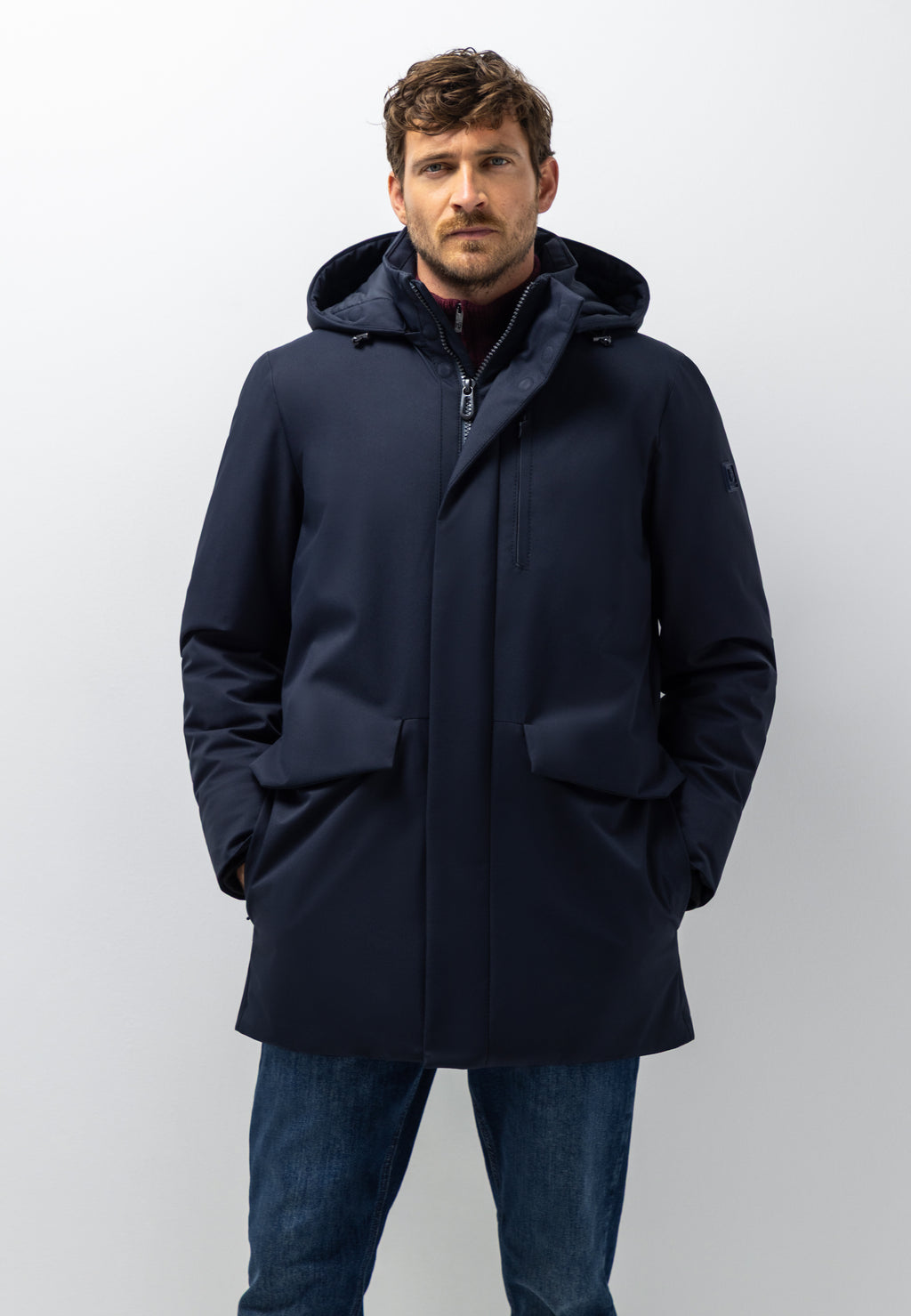 Parka à capuche amovible