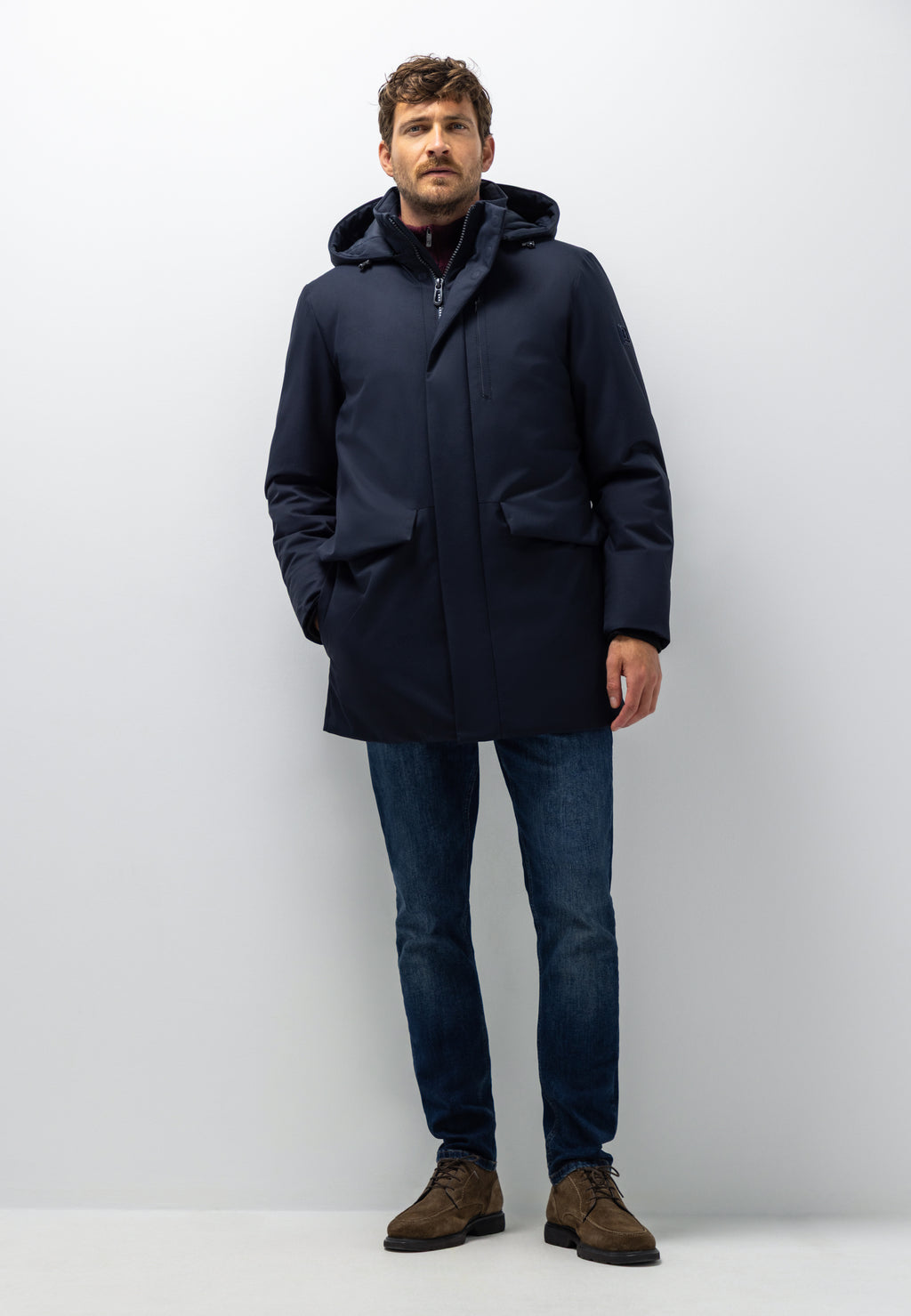 Parka à capuche amovible