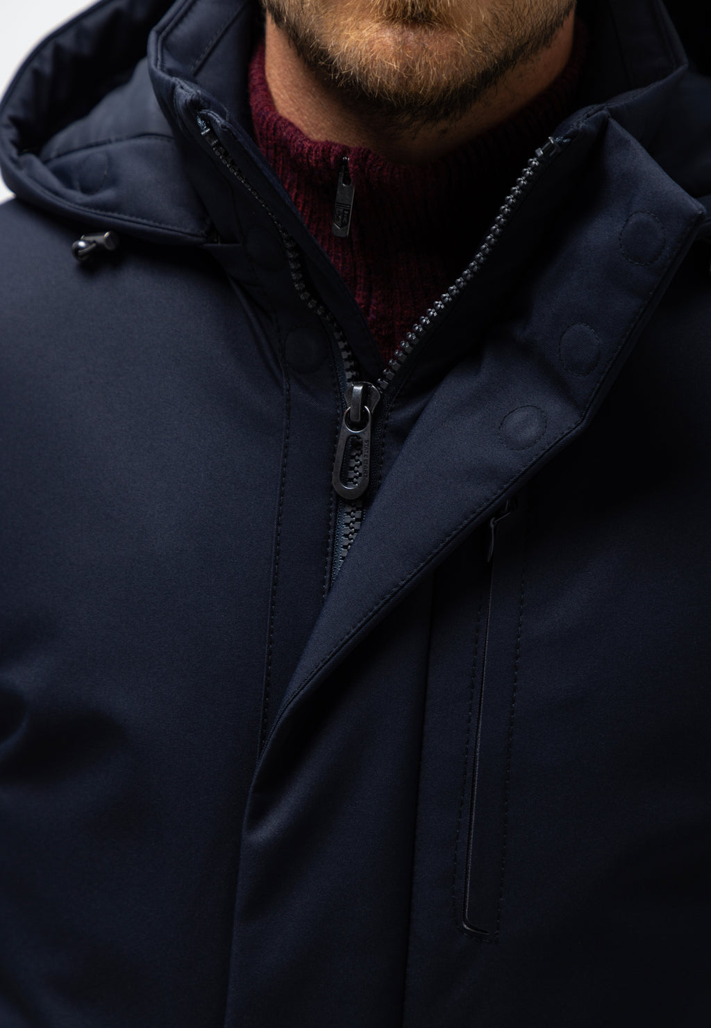 Parka à capuche amovible