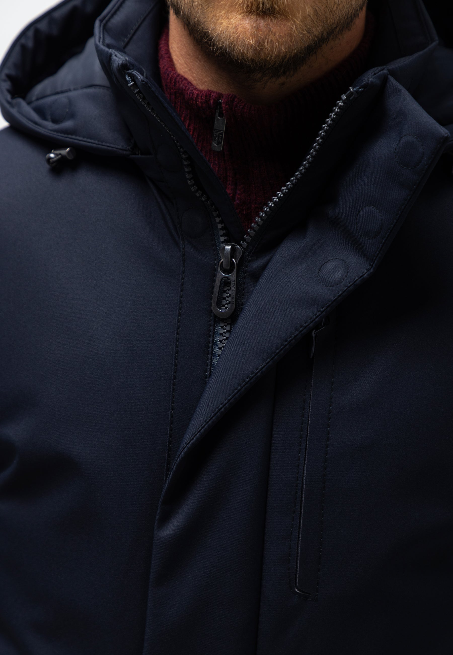 Parka à capuche amovible