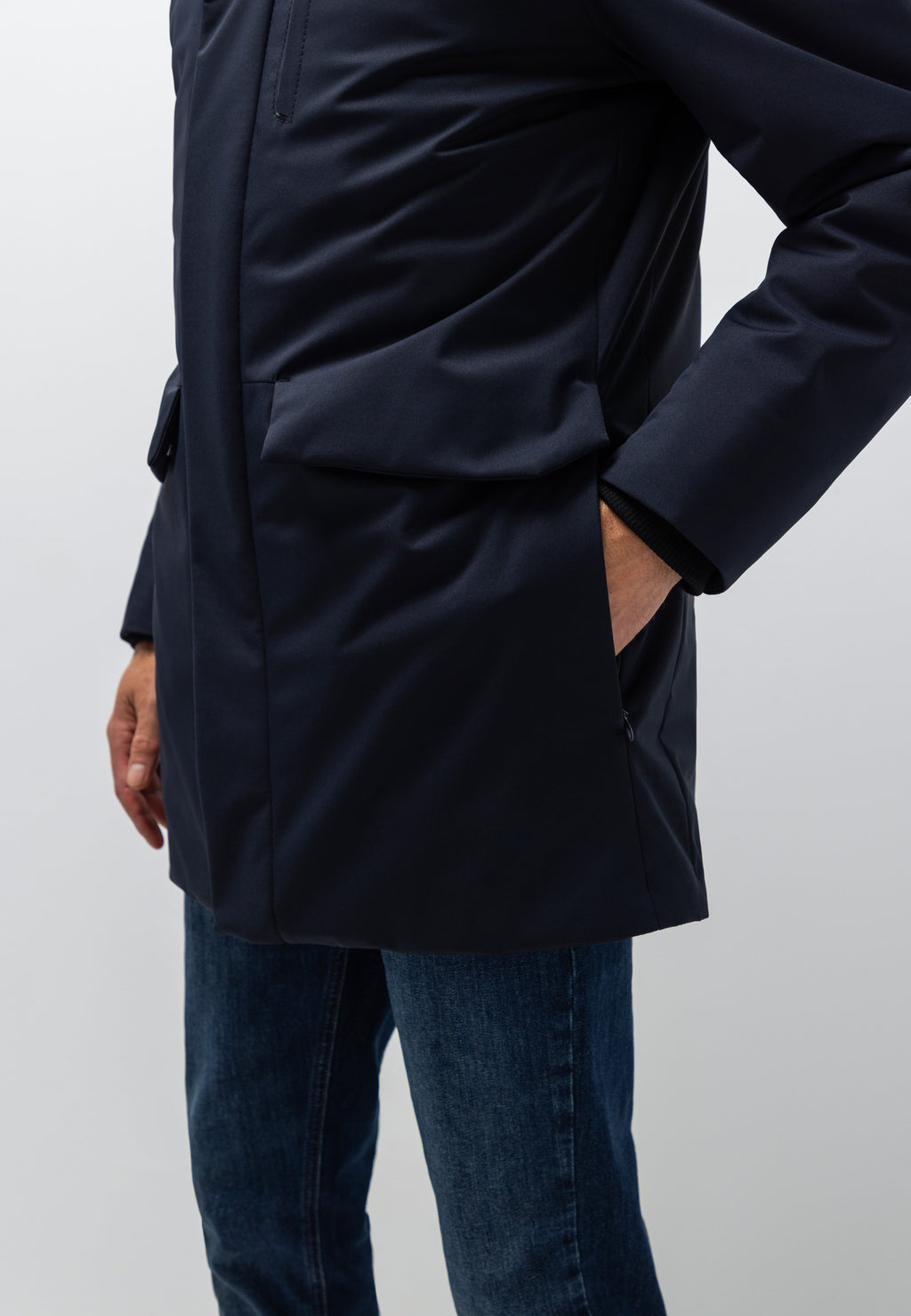 Parka à capuche amovible