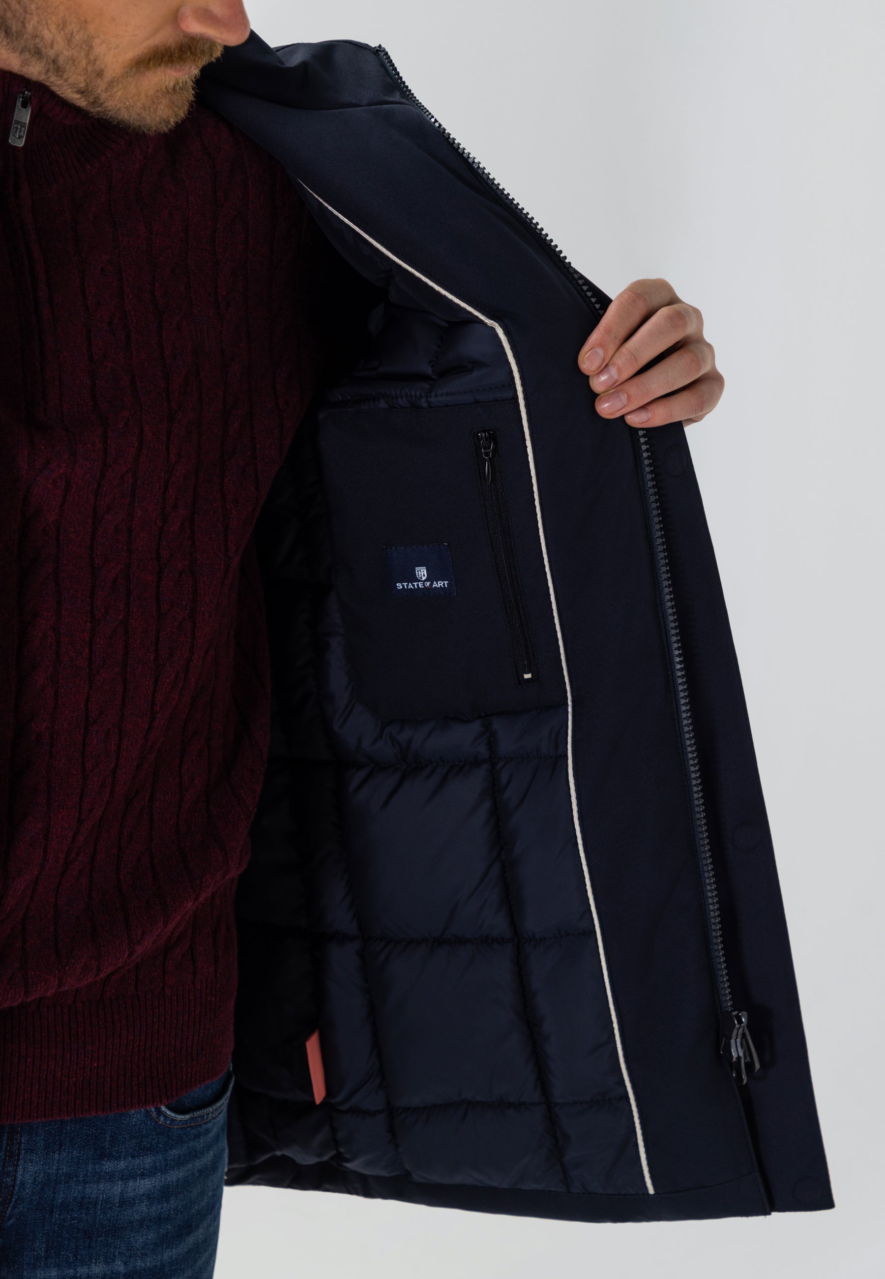 Parka à capuche amovible