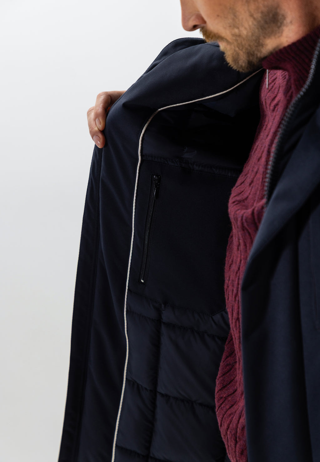 Parka à capuche amovible