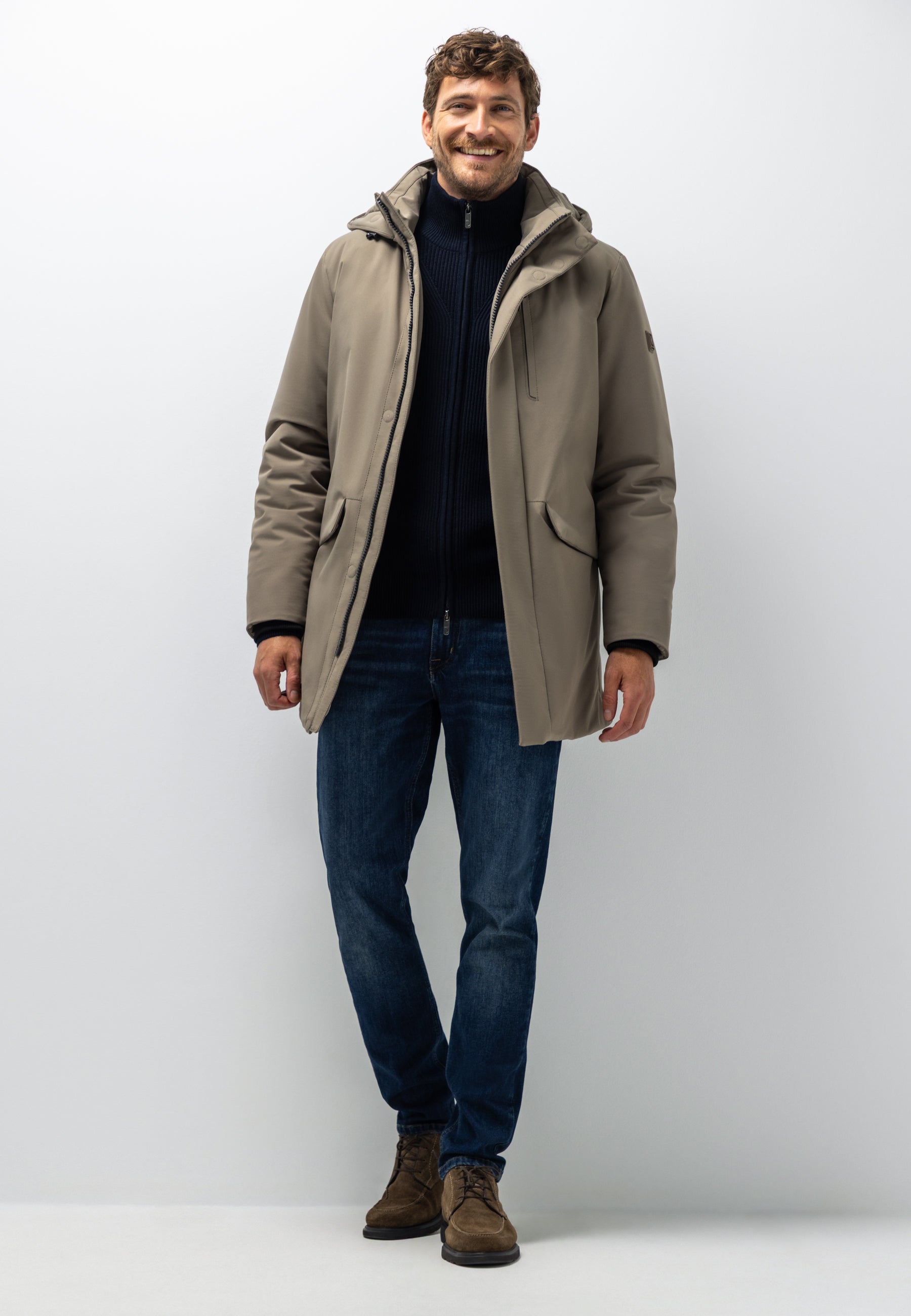 Parka à capuche amovible