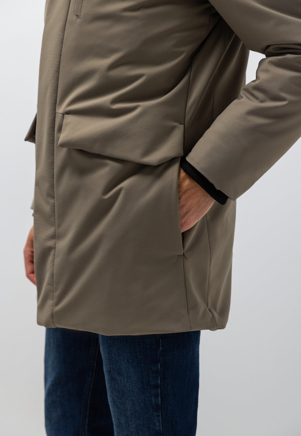 Parka à capuche amovible