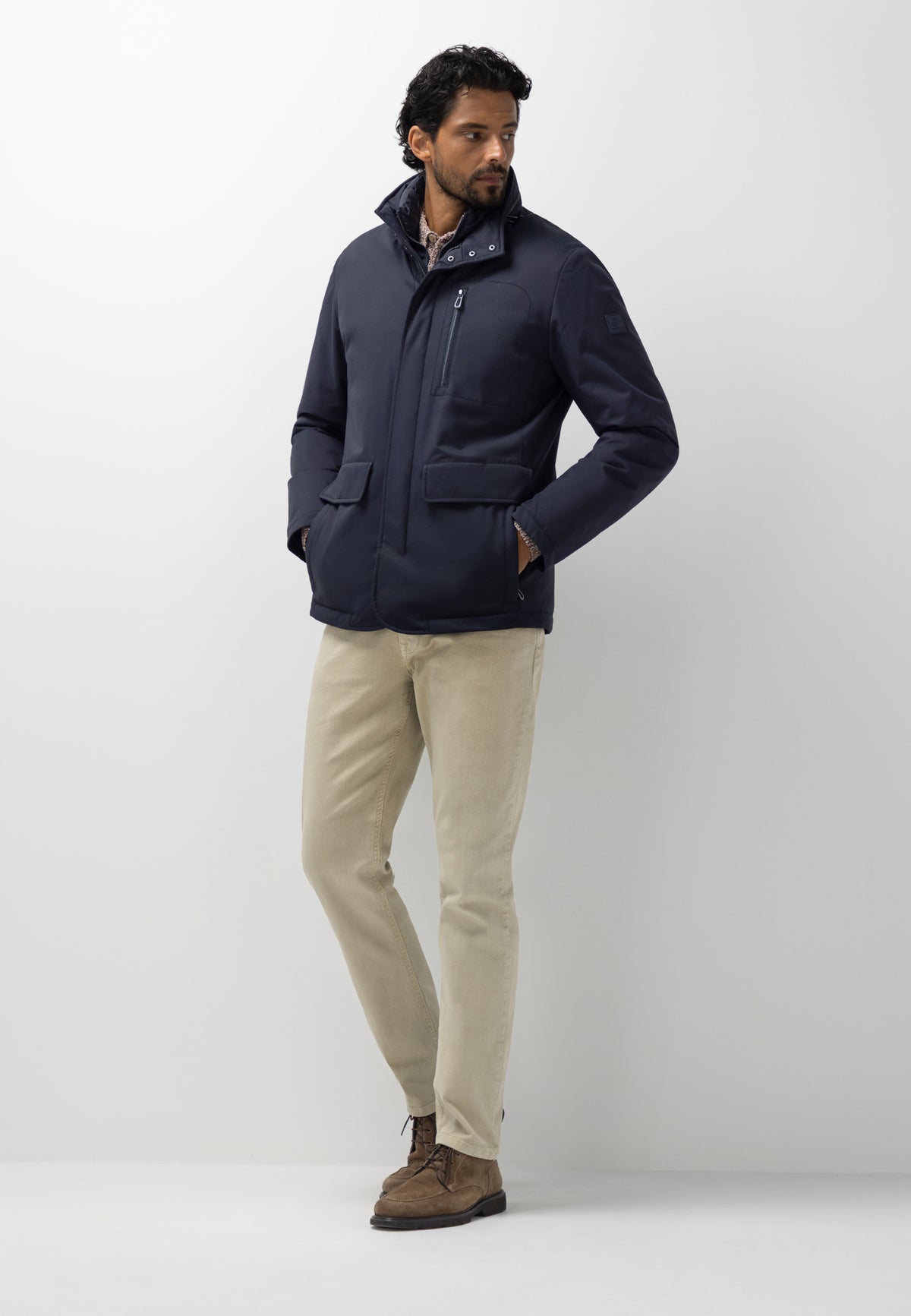 Parka avec empiècement amovible