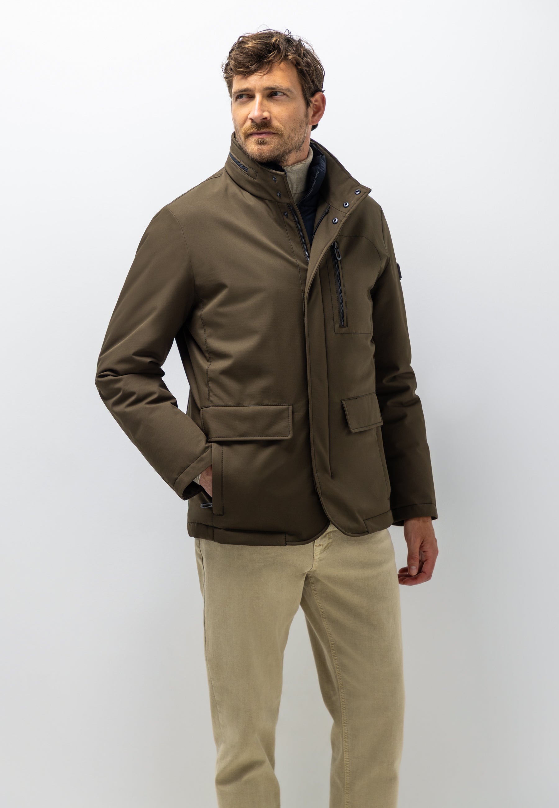 Parka avec empiècement amovible