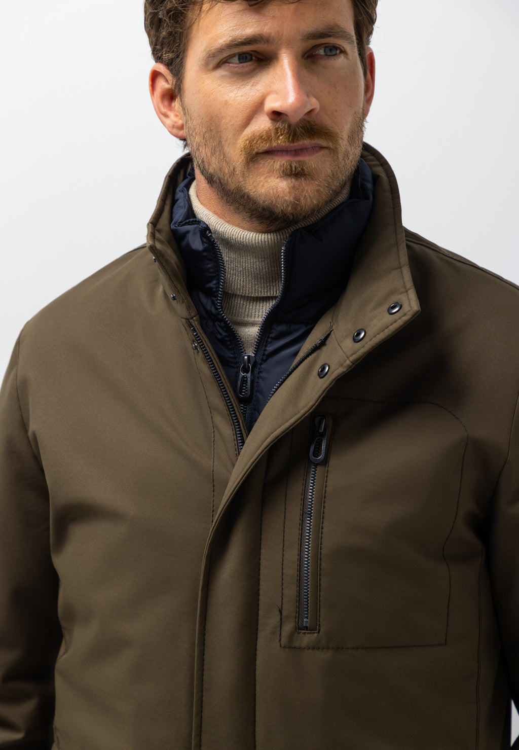 Parka avec empiècement amovible