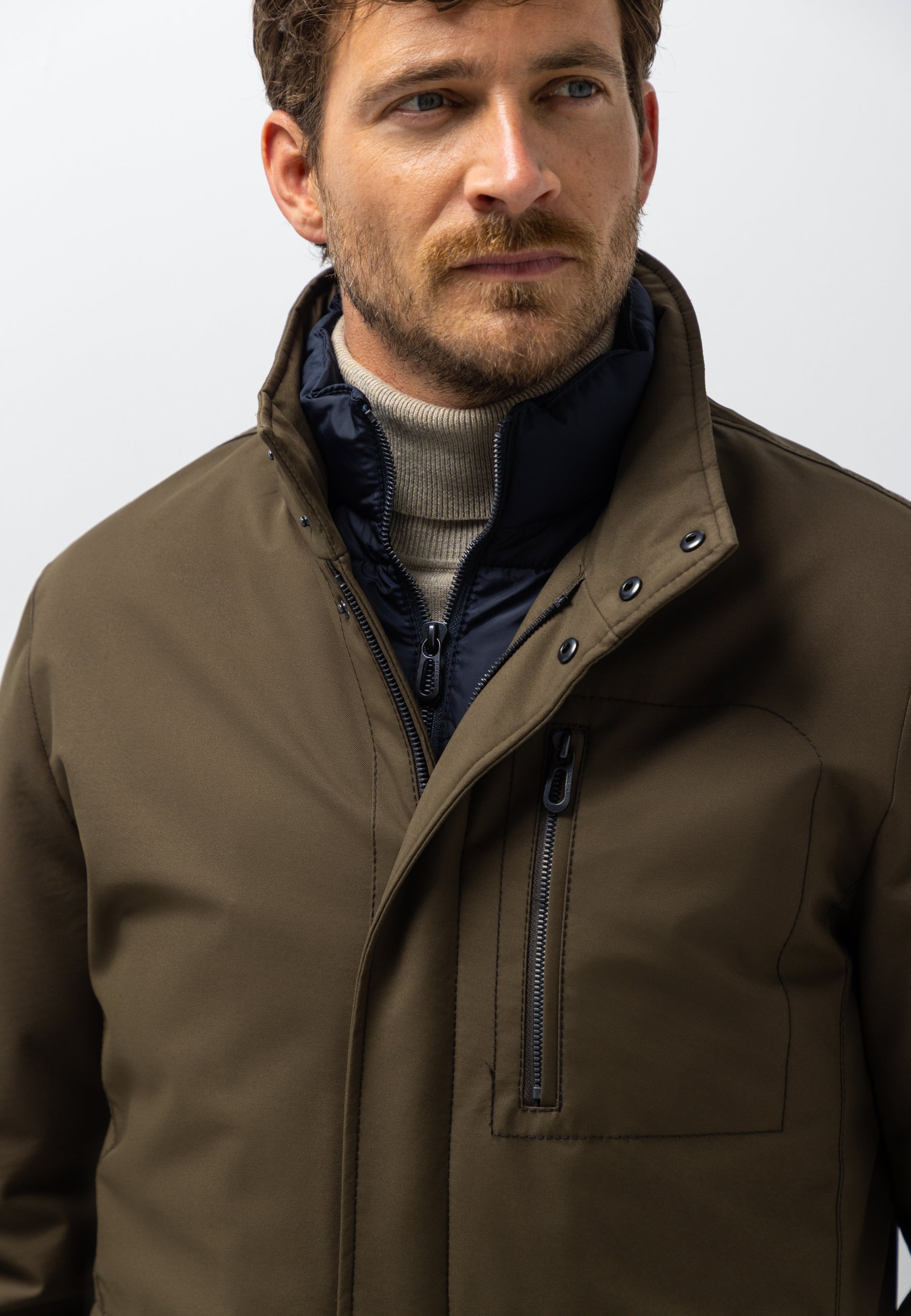 Parka avec empiècement amovible
