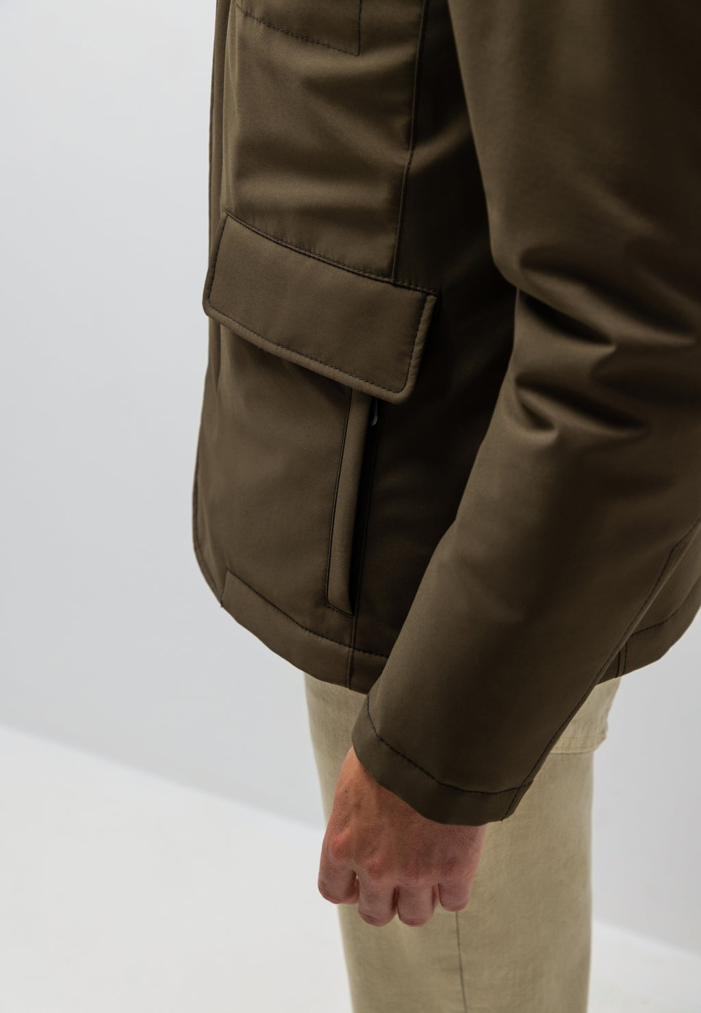 Parka avec empiècement amovible
