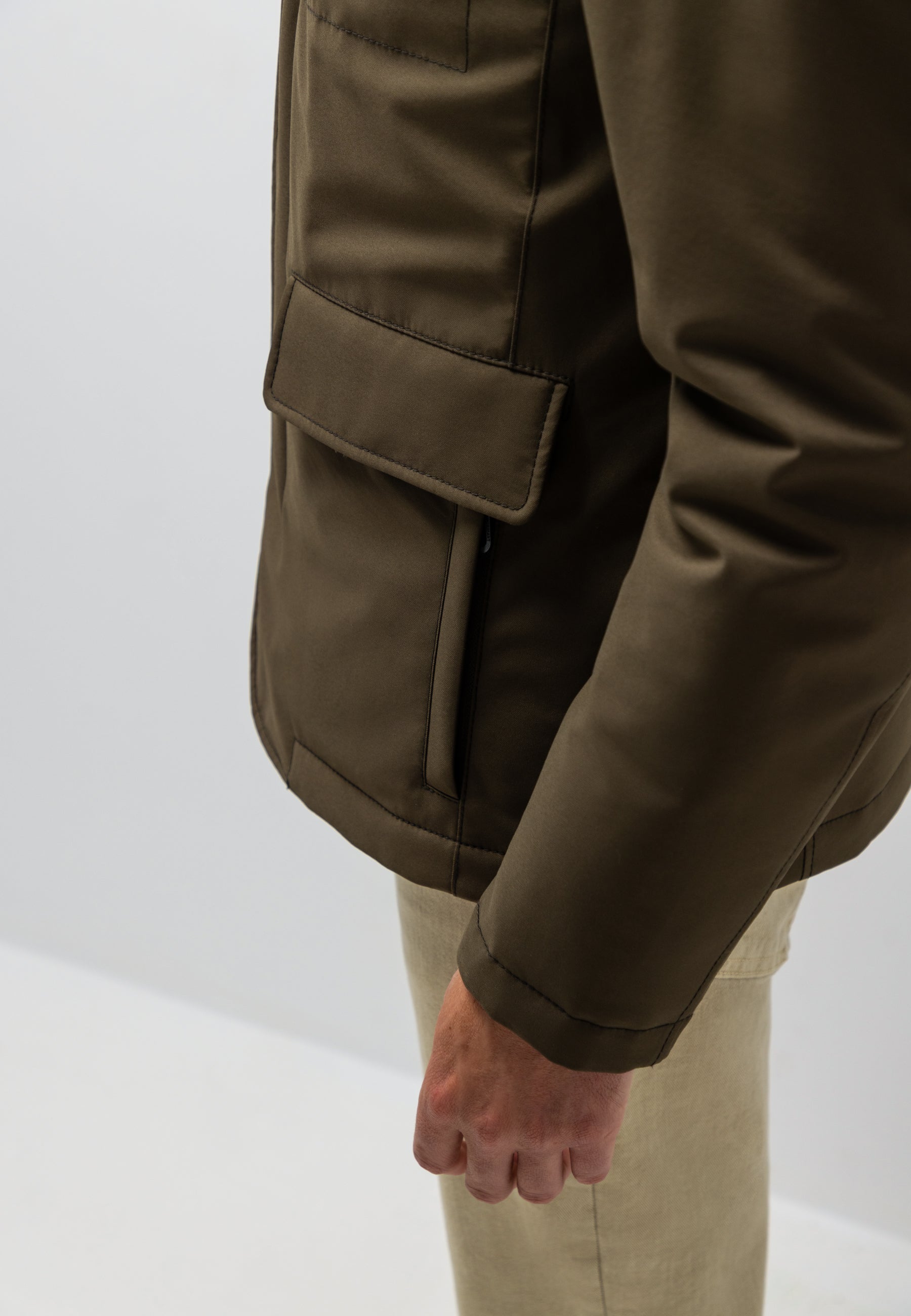 Parka avec empiècement amovible