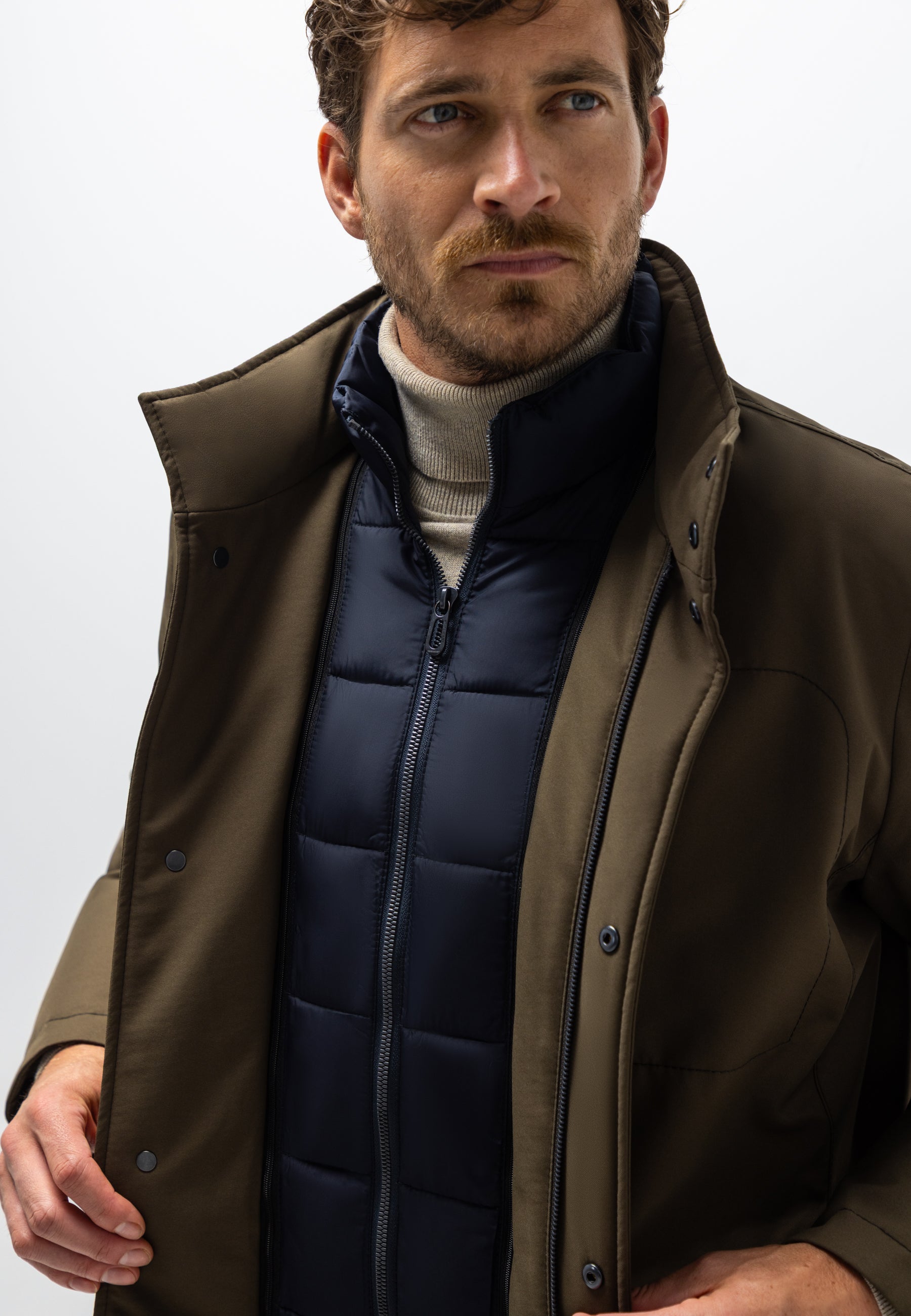 Parka avec empiècement amovible