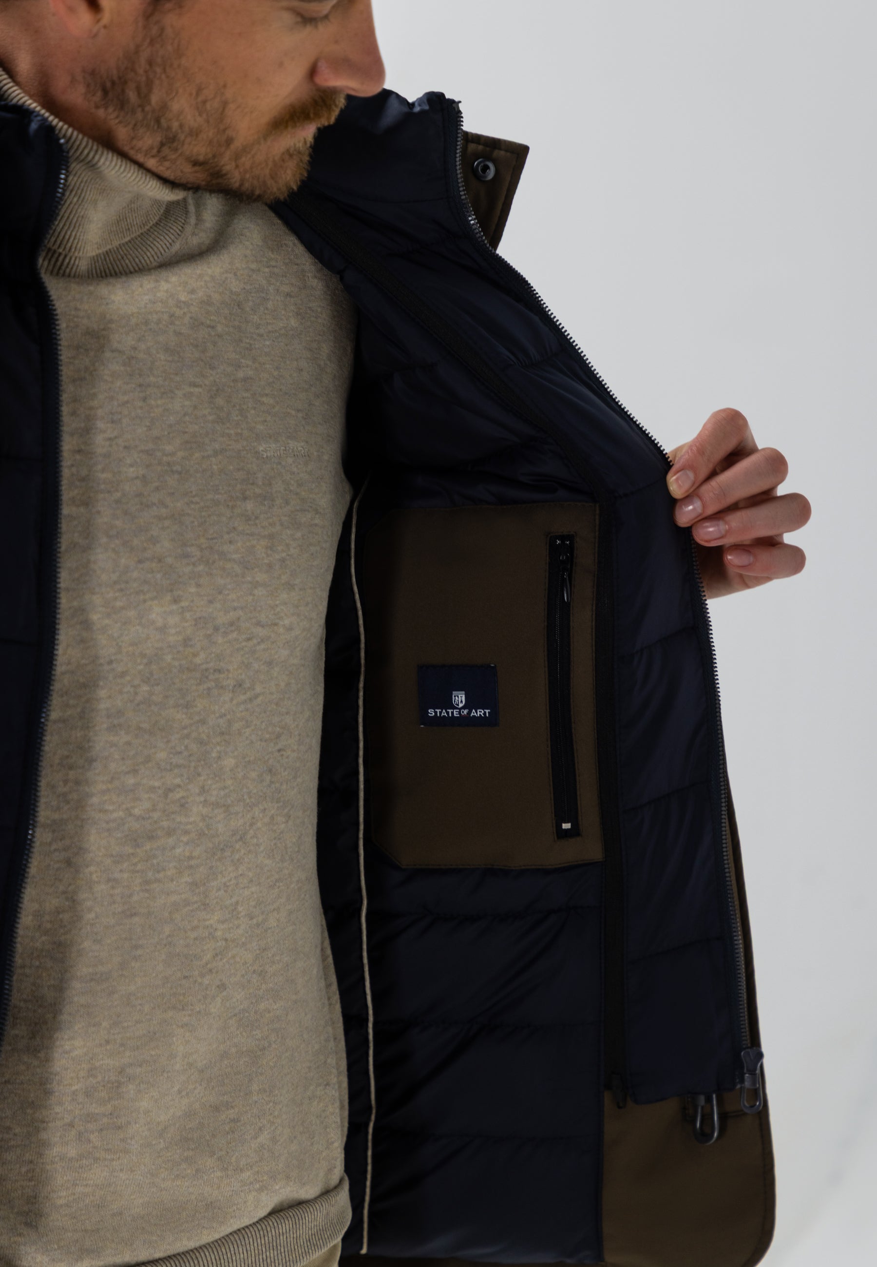 Parka avec empiècement amovible