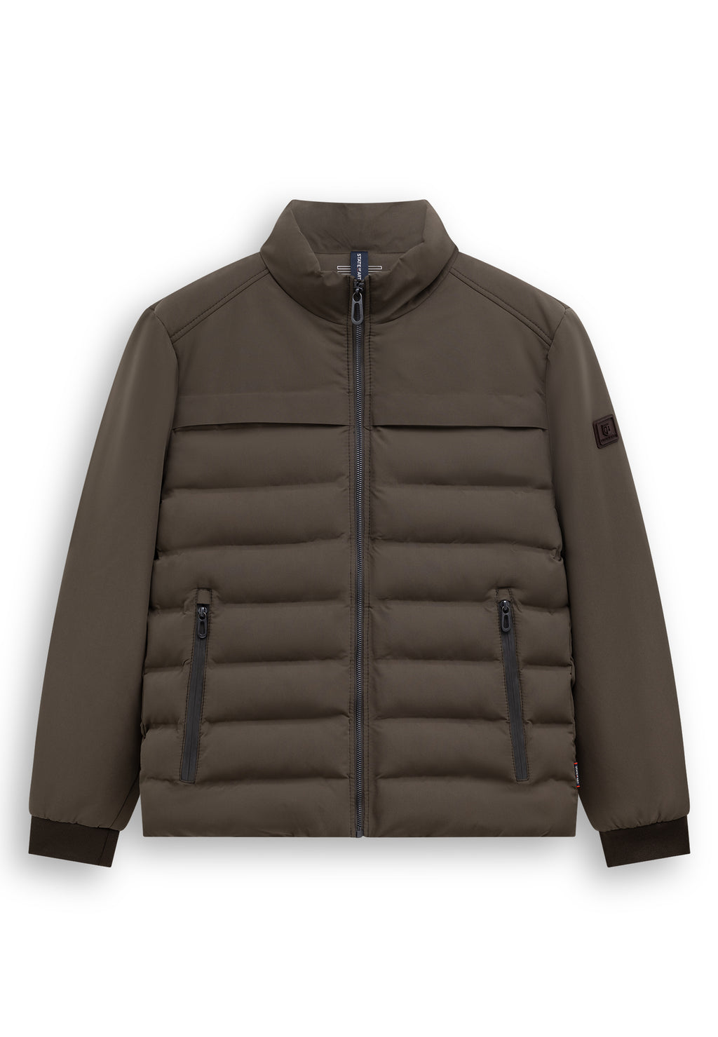 Veste avec badge en caoutchouc