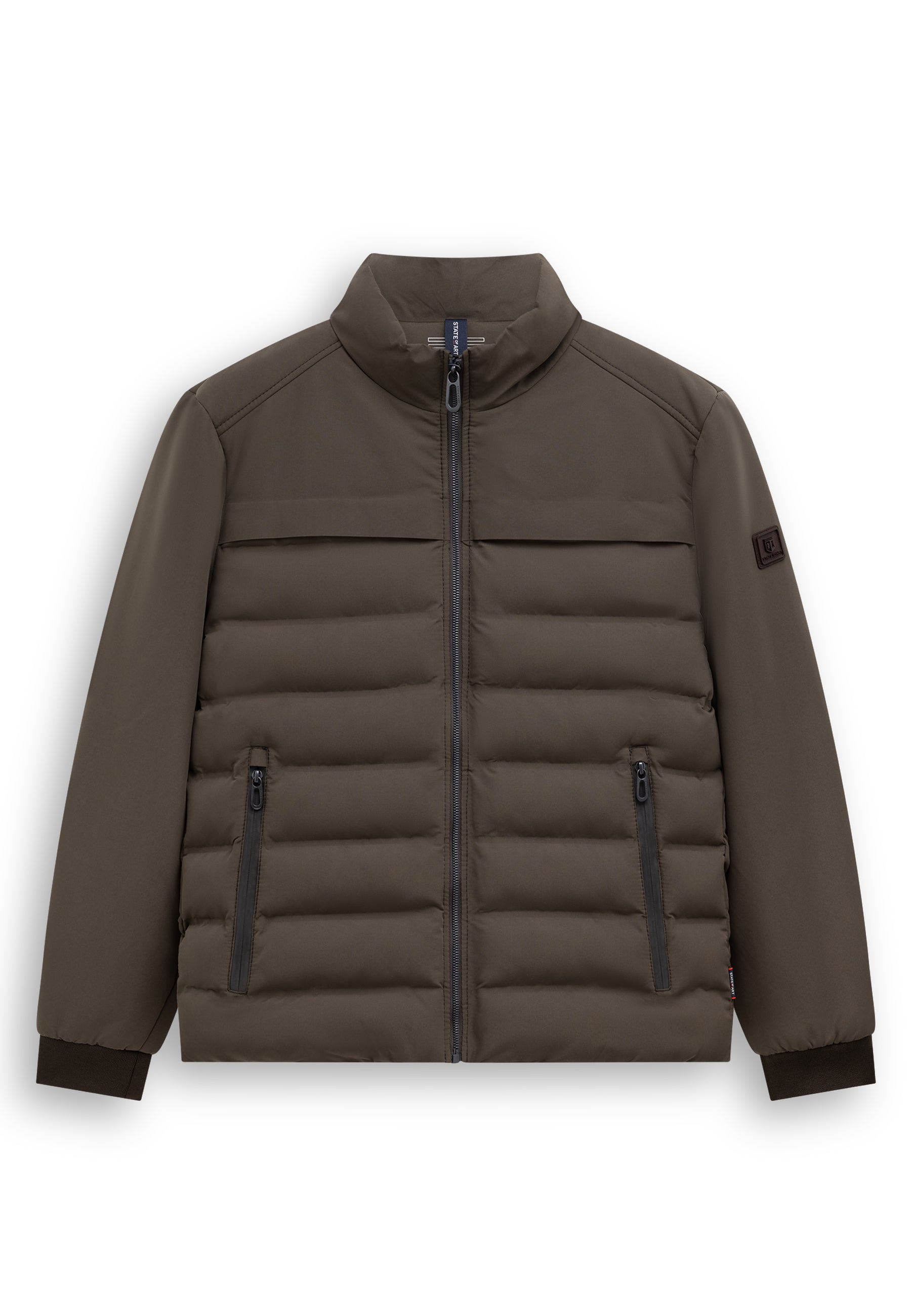 Veste avec badge en caoutchouc