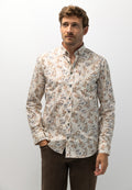 Chemise à imprimé botanique intégral