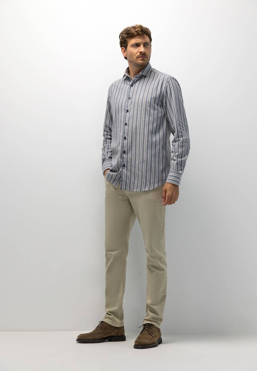 Chemise rayée en coton