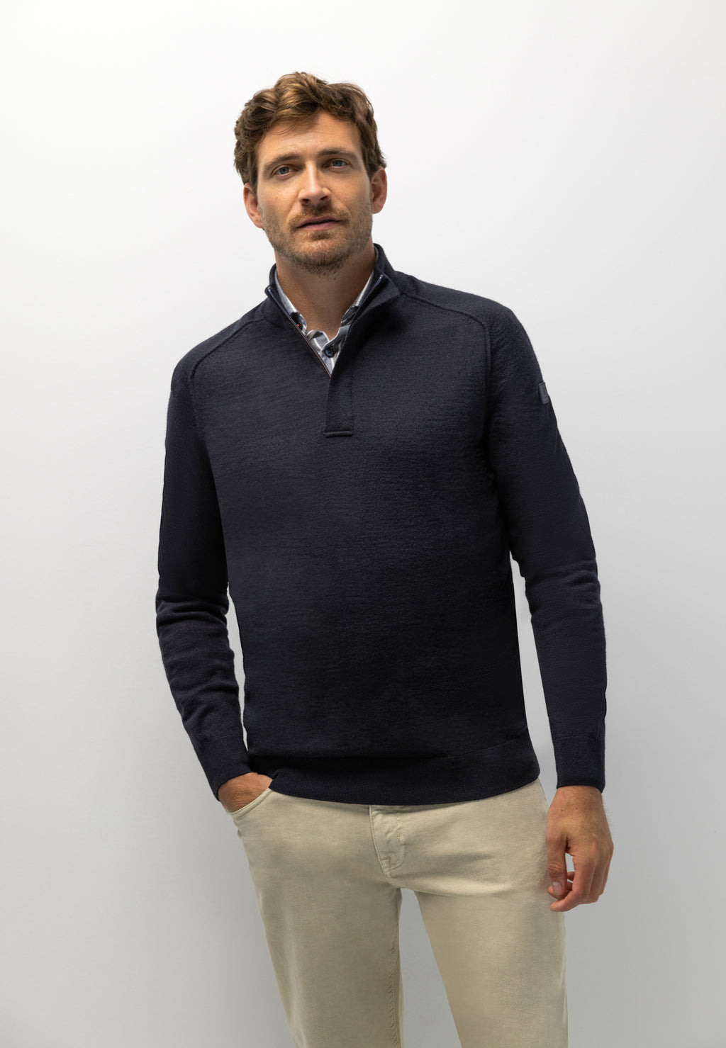 Pull chiné à manches marteau