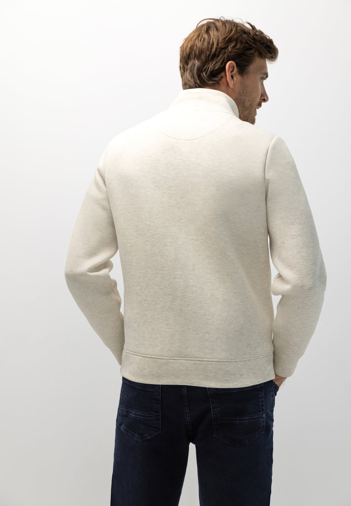 Sweat-shirt à demi-zip