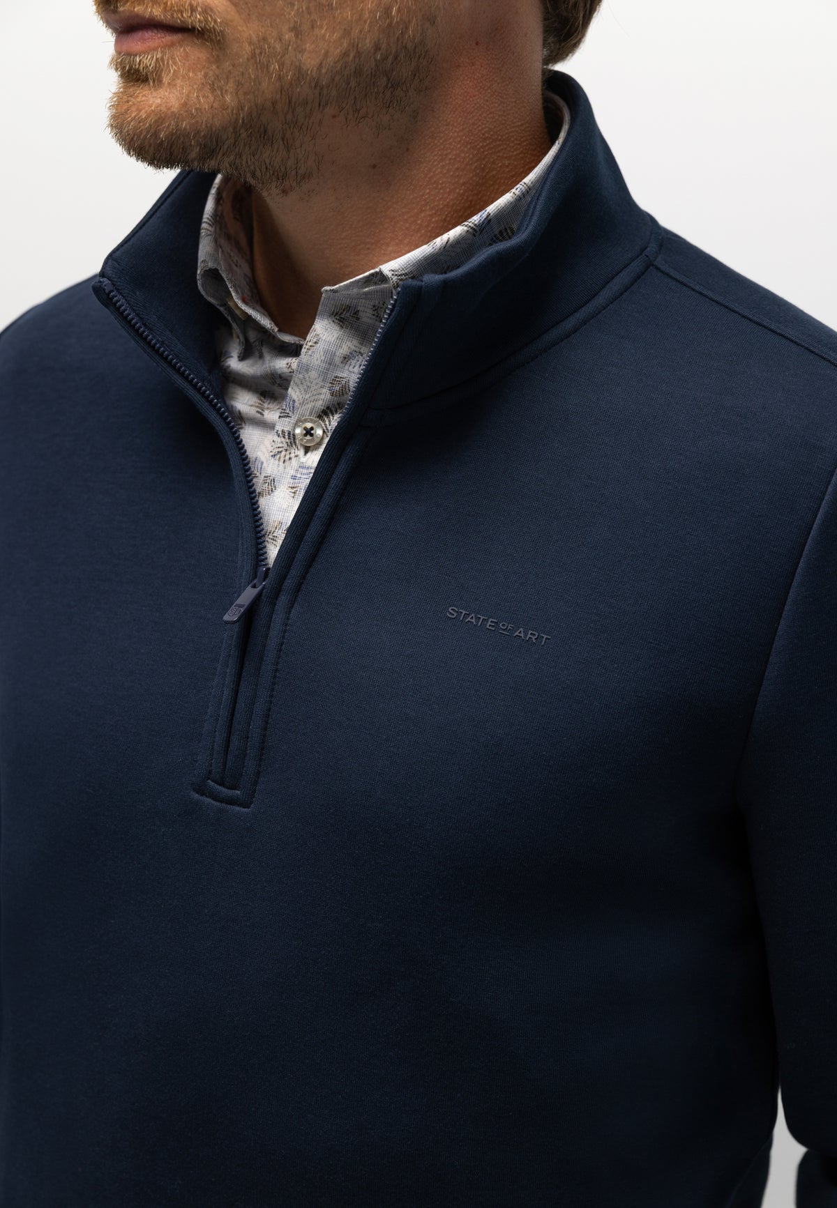 Sweat-shirt à demi-zip