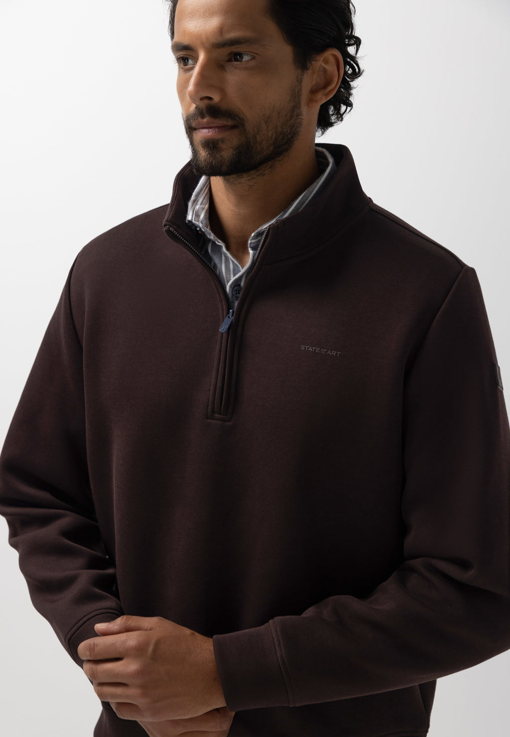Sweat-shirt à demi-zip