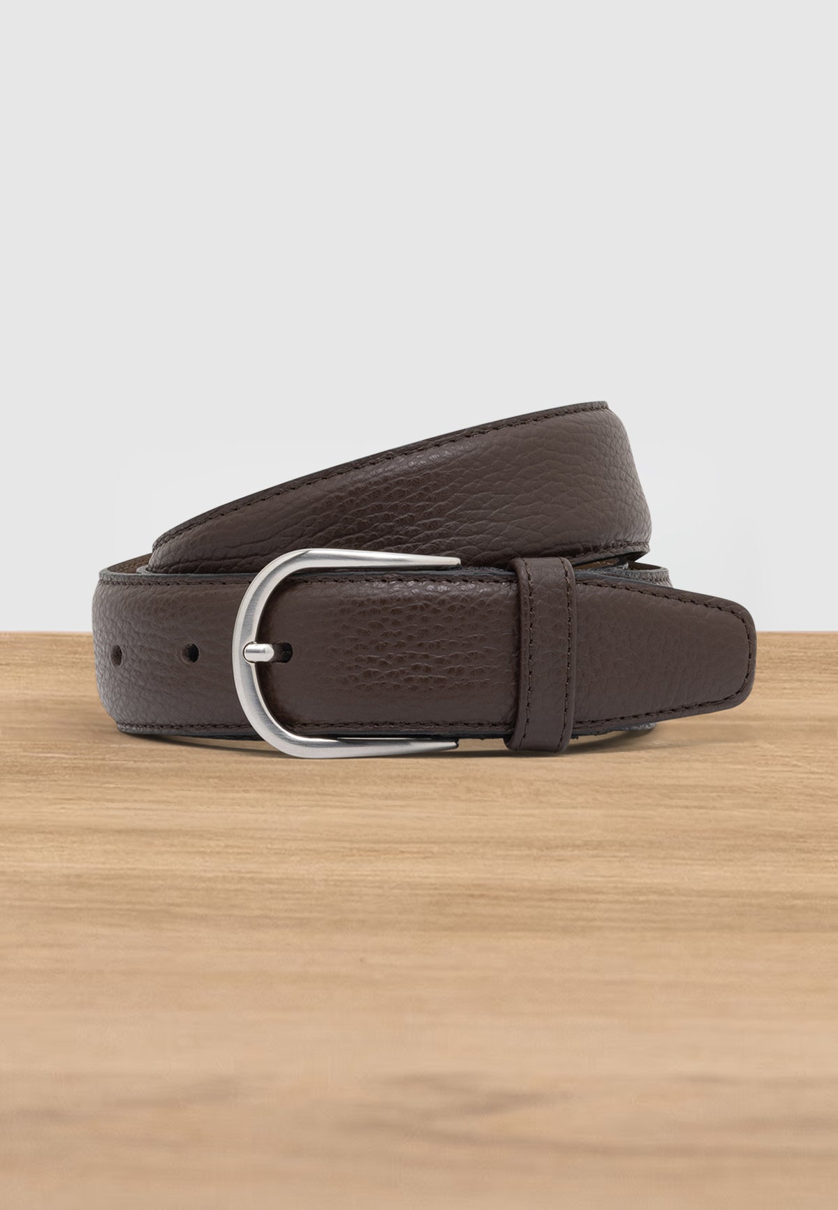 Rundlederen riem met korrelprint