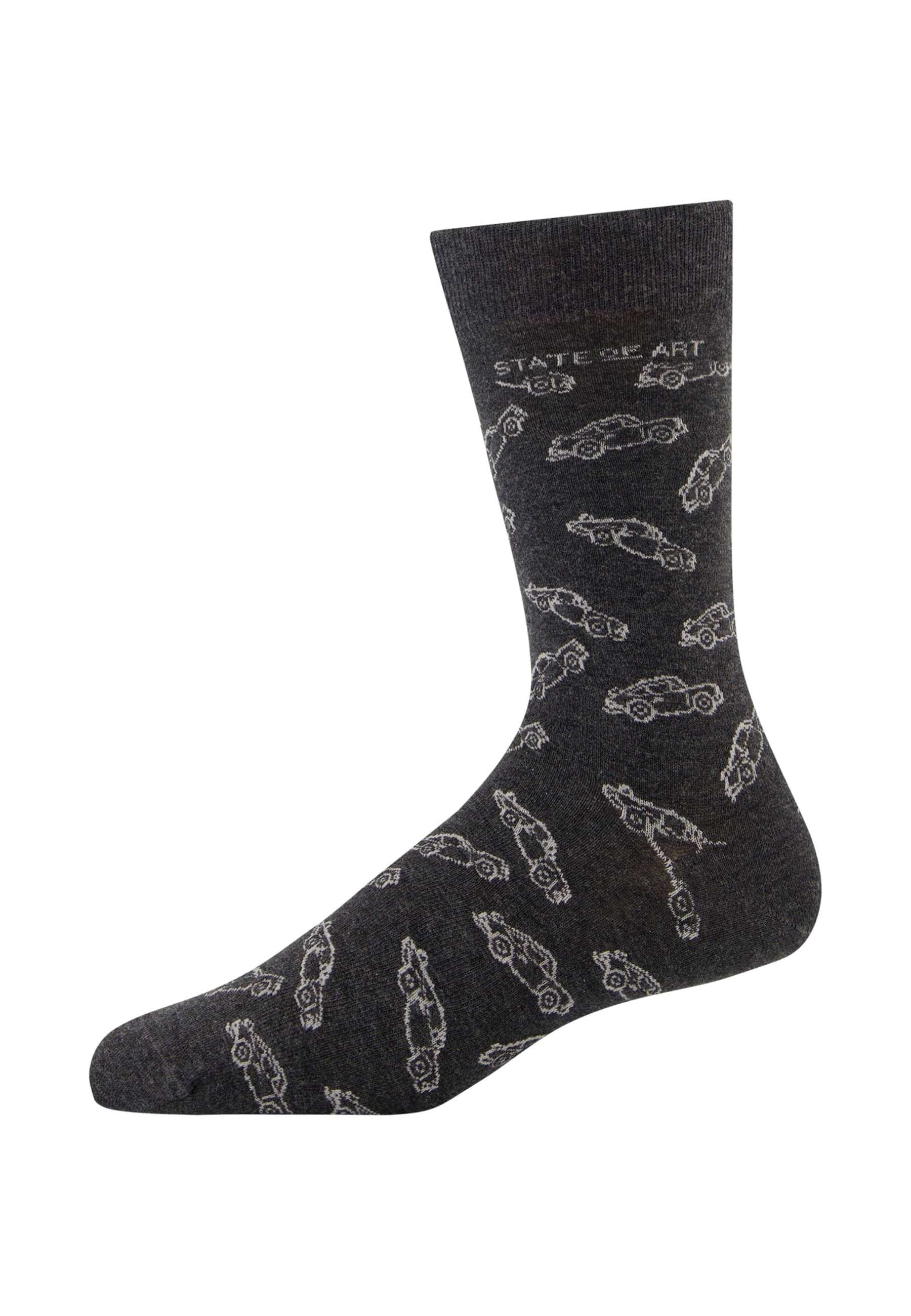 Lot de 3 paires de chaussettes grises